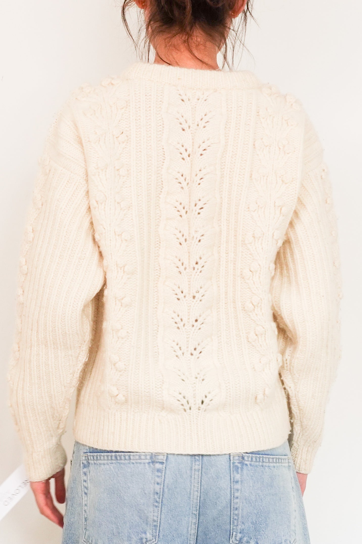 Cream knitted jumper RRP £200