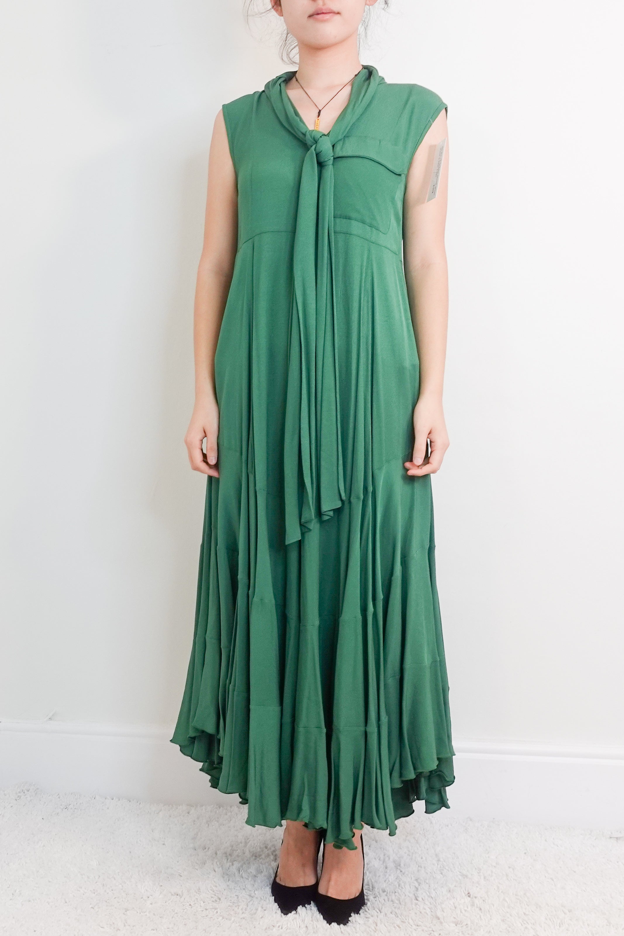 Green maxi dress RRP £700