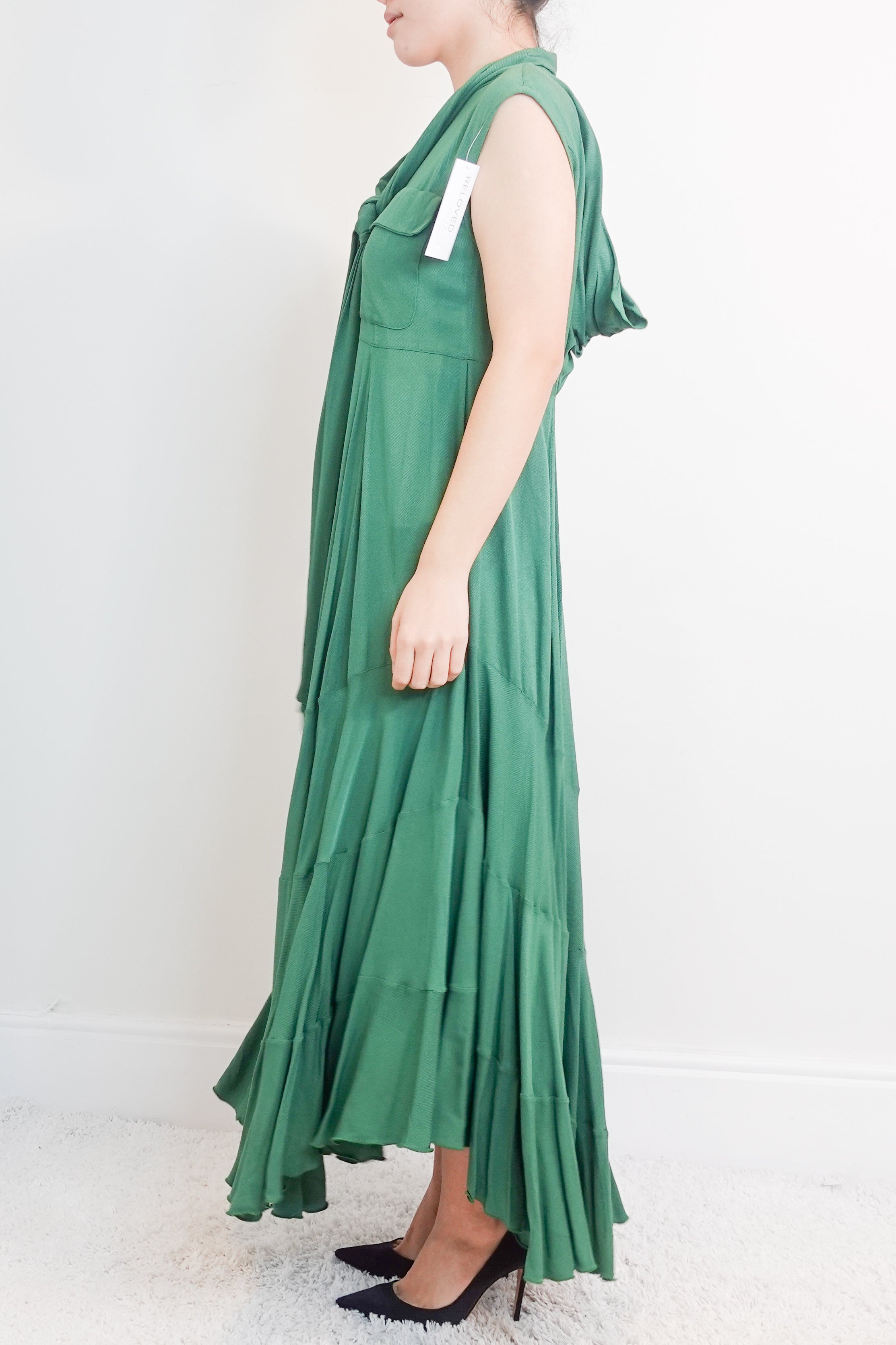 Green maxi dress RRP £700