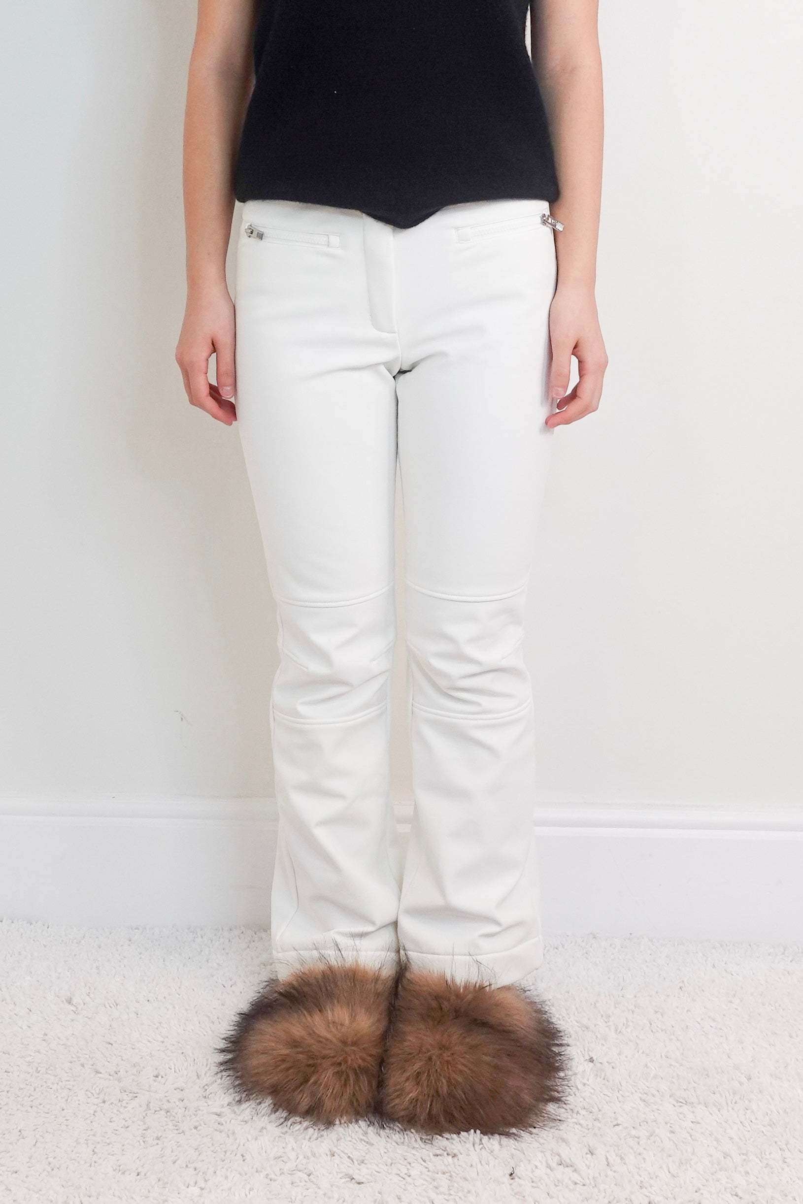 White ski trousers RRP £390