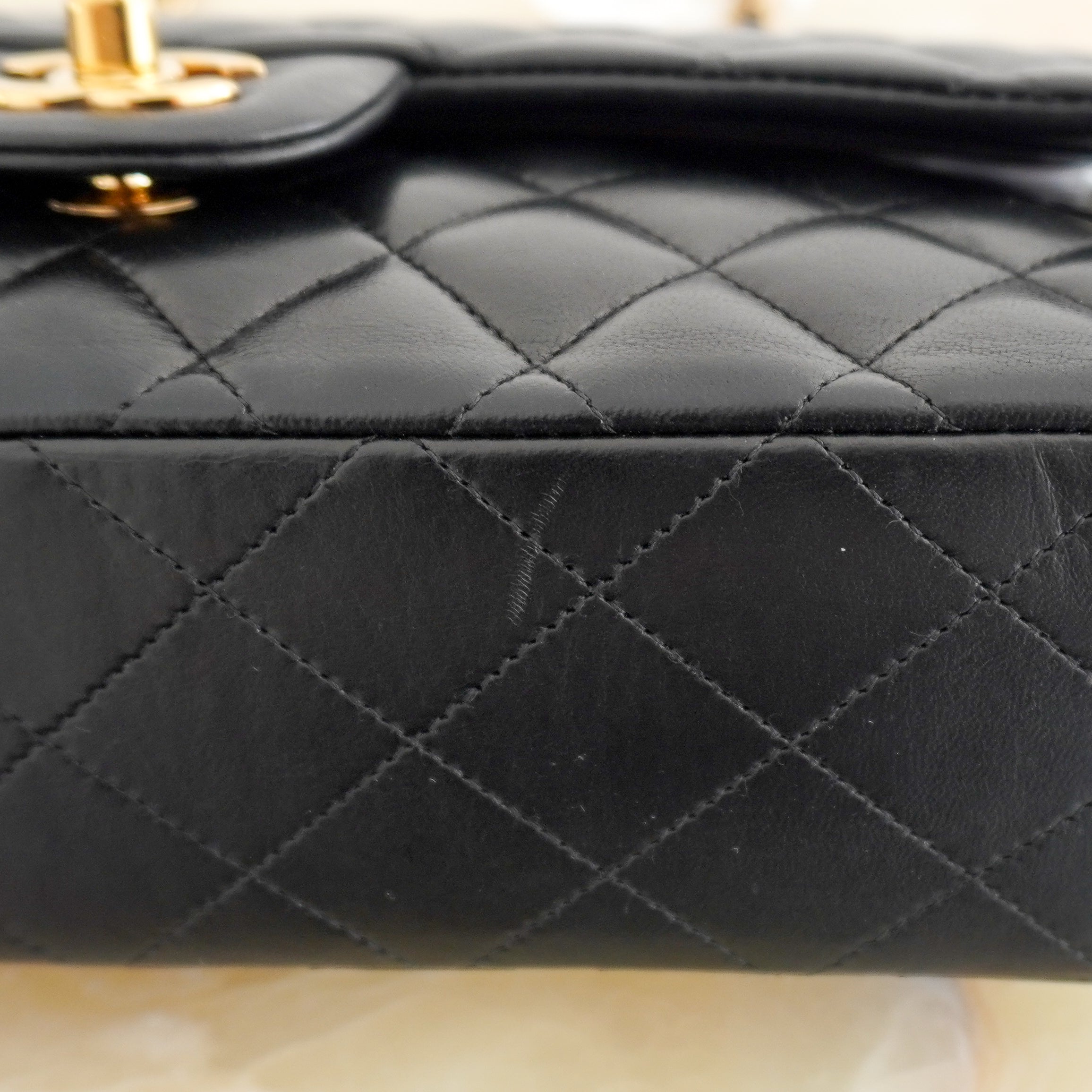 Chanel Medium Classic 11.12 Double Flap Bag Black Lambskin Gold Hardware RRP (£9090) | Authentic Preloved