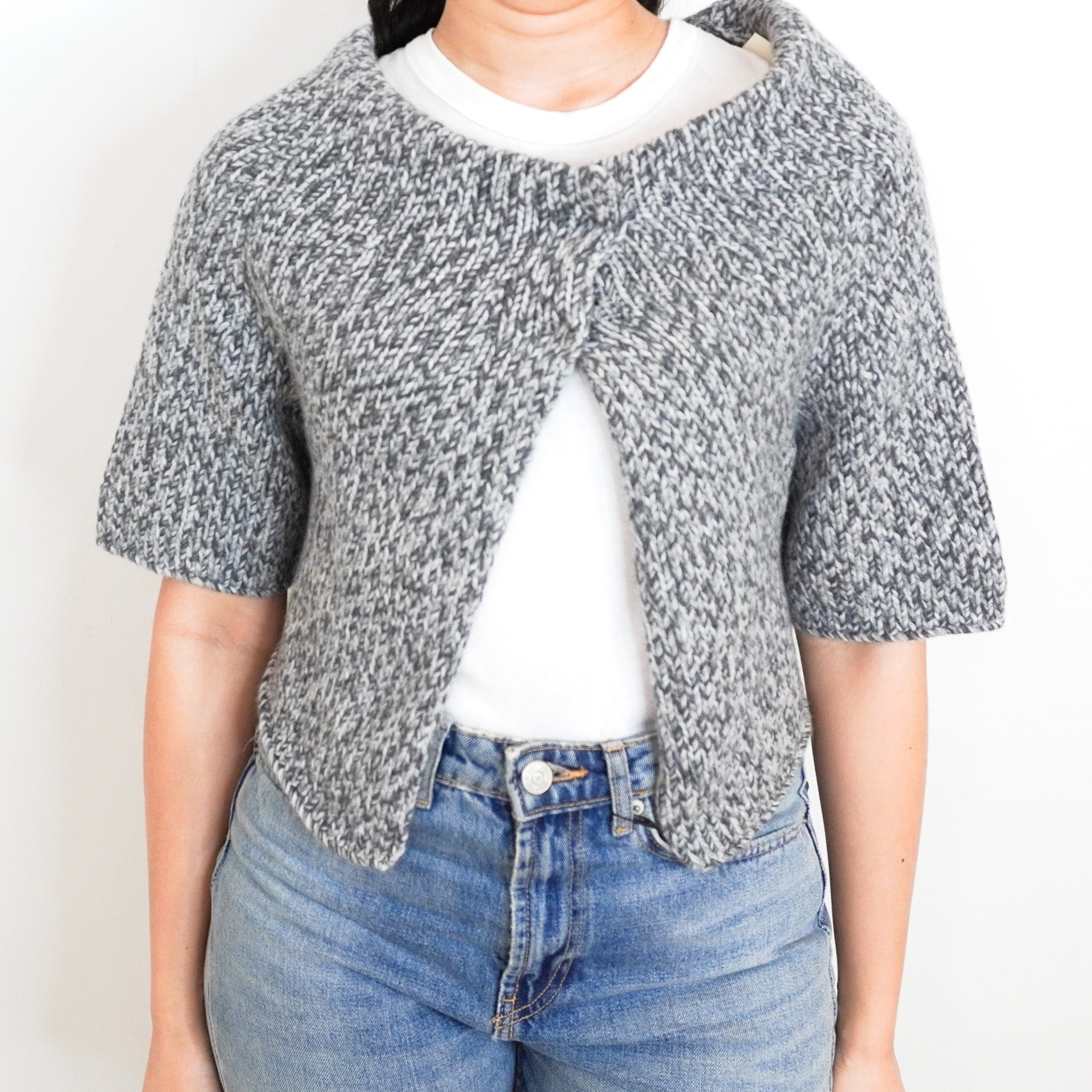 Bruno Cuchinelli Grey Knitted Dickie RRP £1000 | Authentic Preloved - Reloved Again