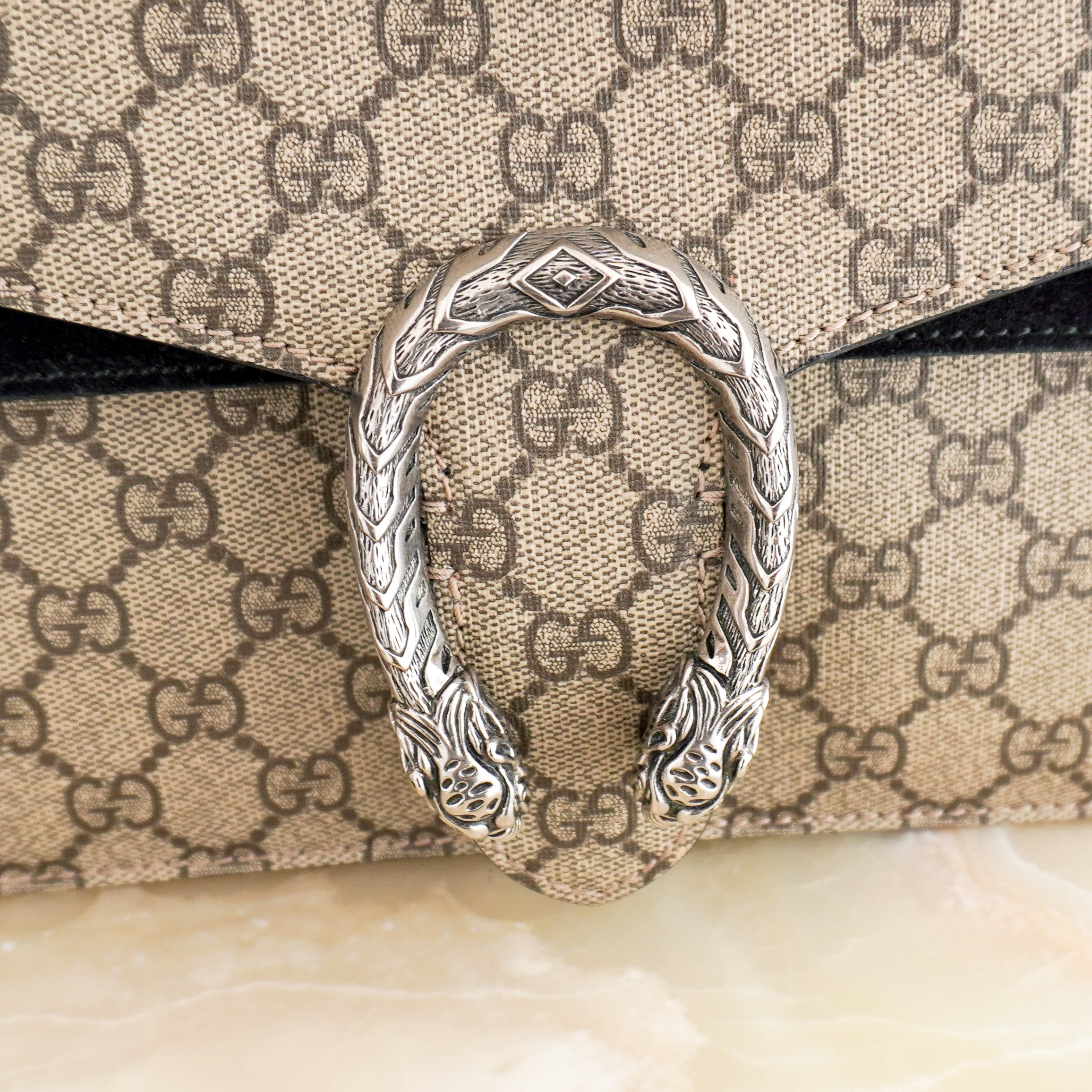 Gucci Dionysus Small GG Supreme Shoulder Bag (RRP £1460) | Authentic Preloved