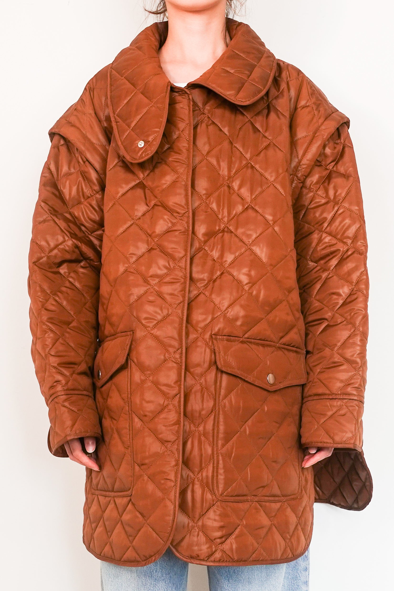 Quilted shell jacket RRP £545