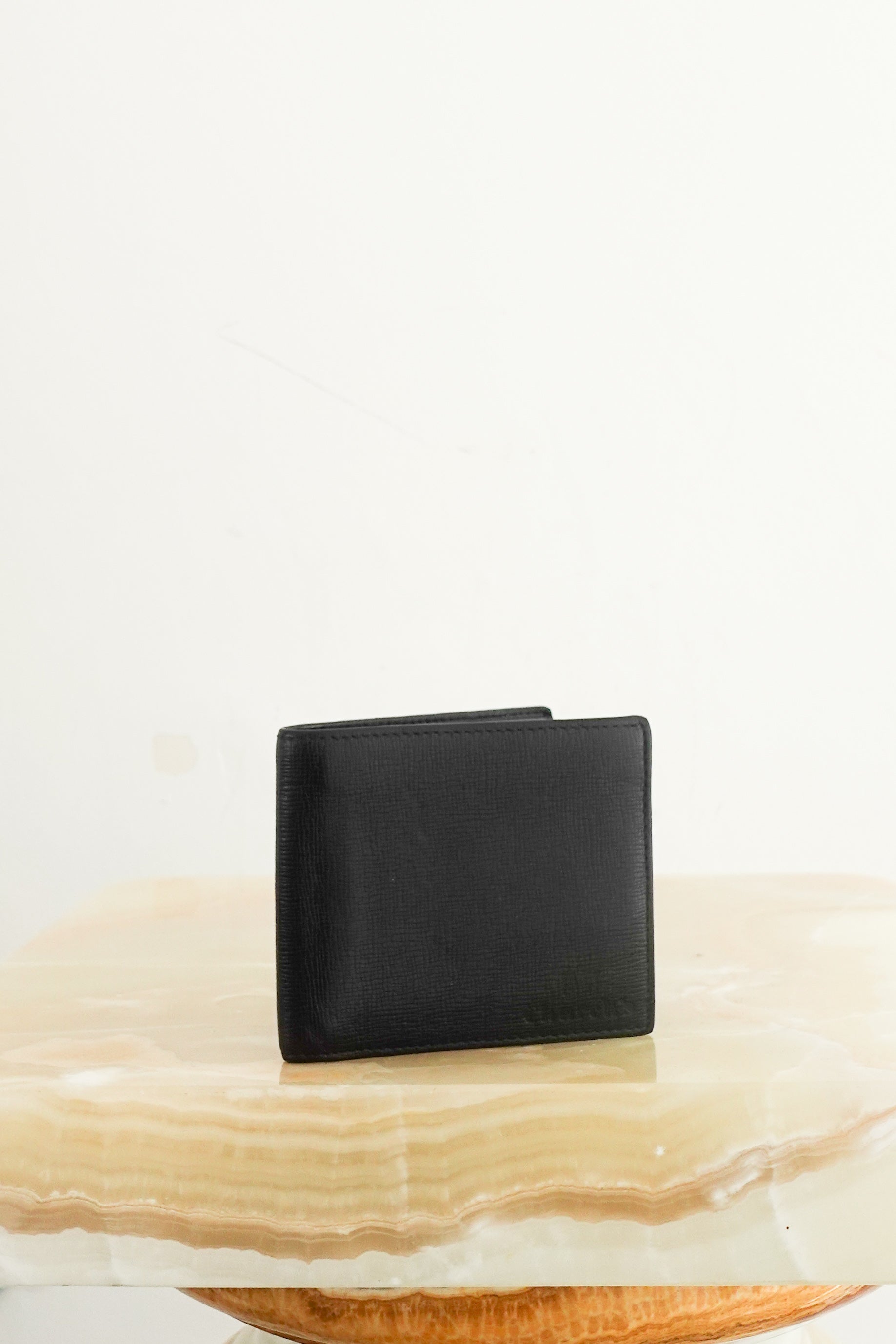 Black leather wallet RRP £450