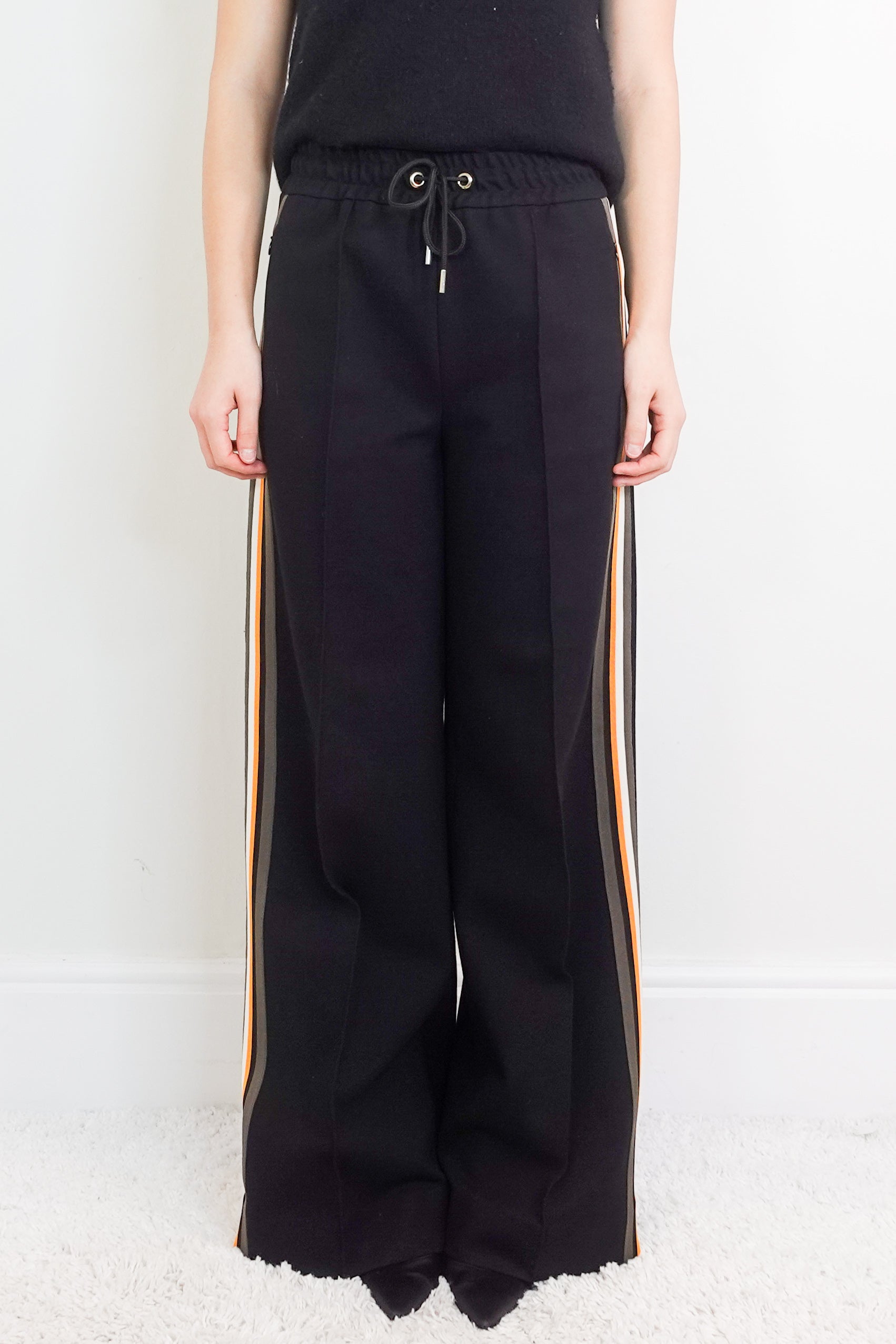 Black striped trousers RRP £250