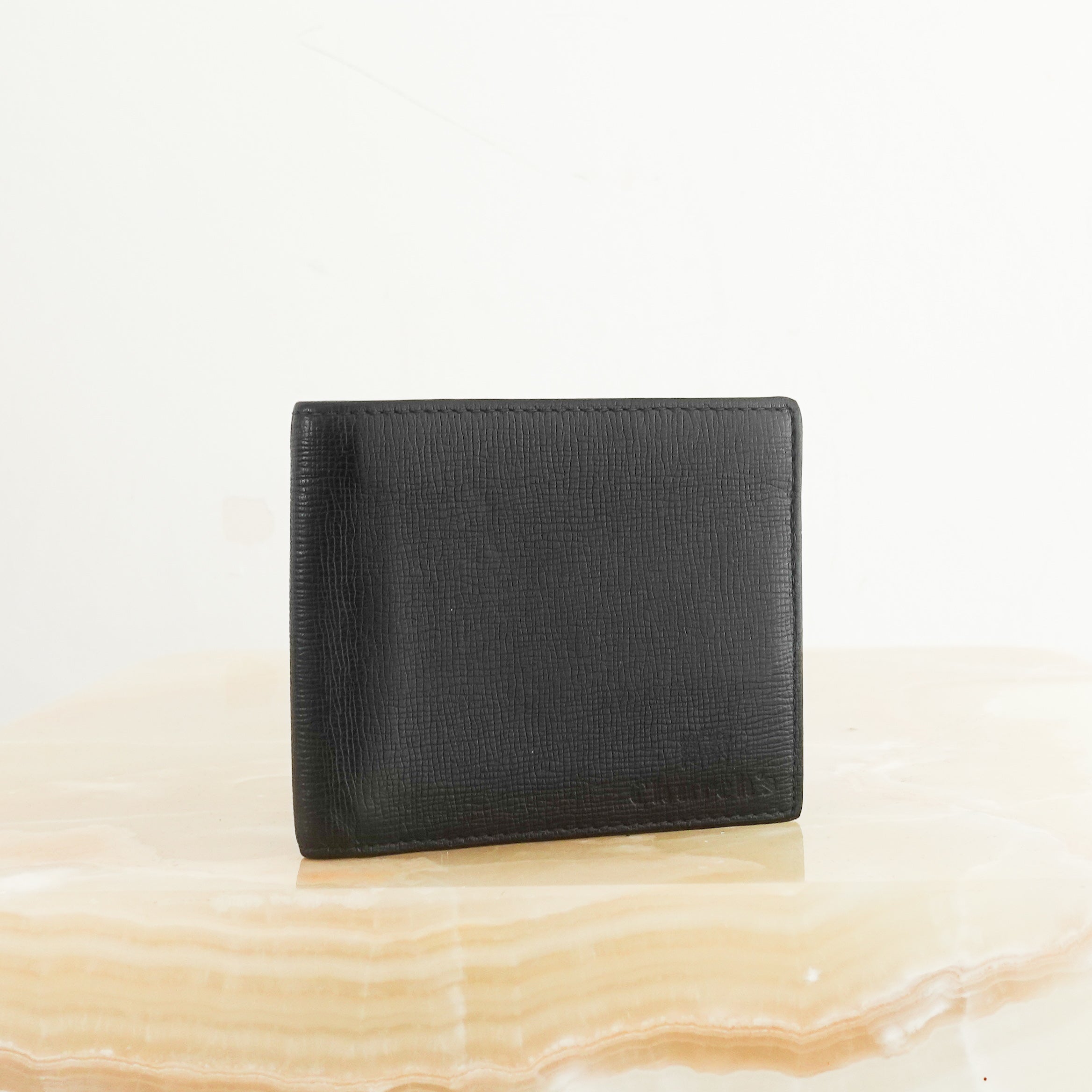 Black leather wallet RRP £450