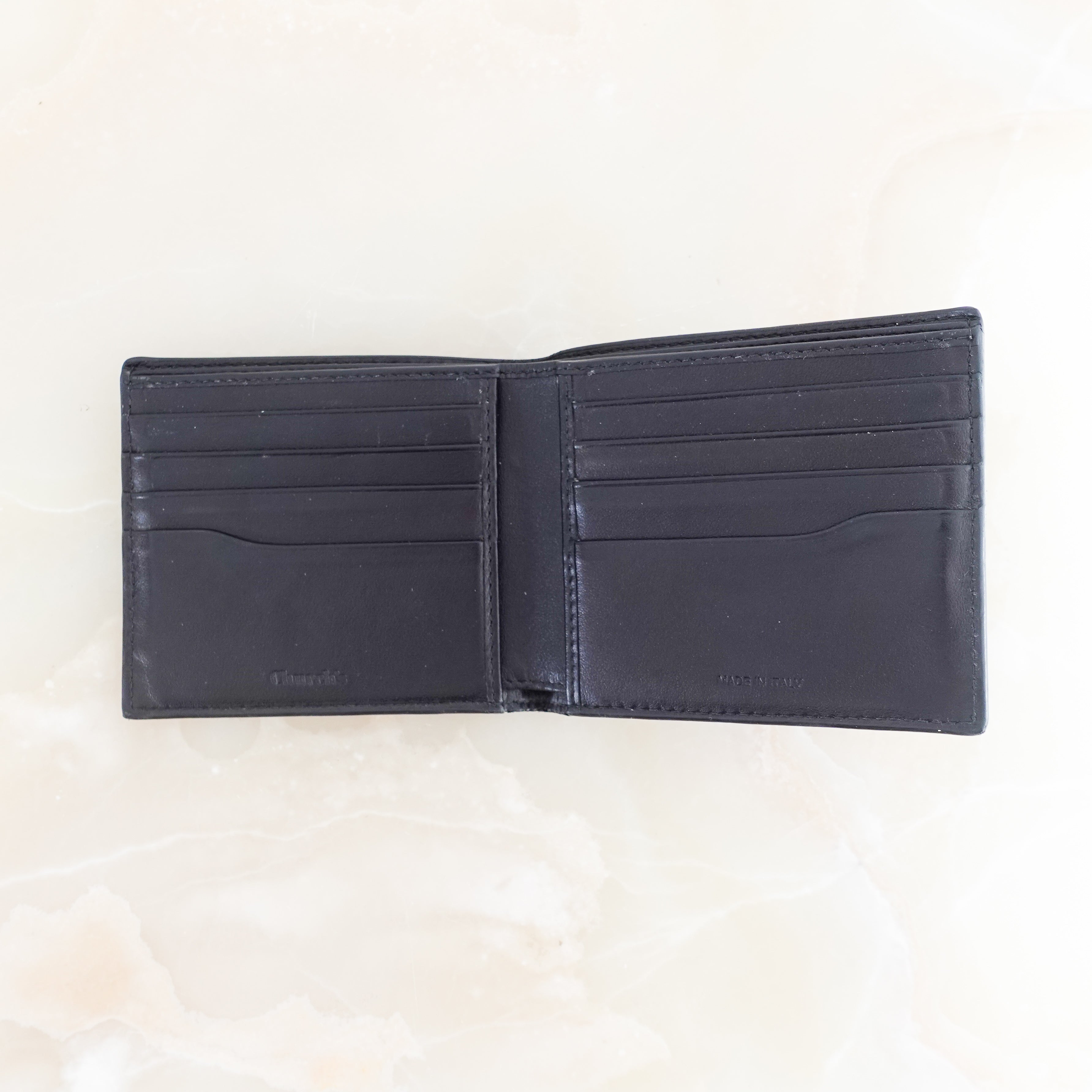 Black leather wallet RRP £450