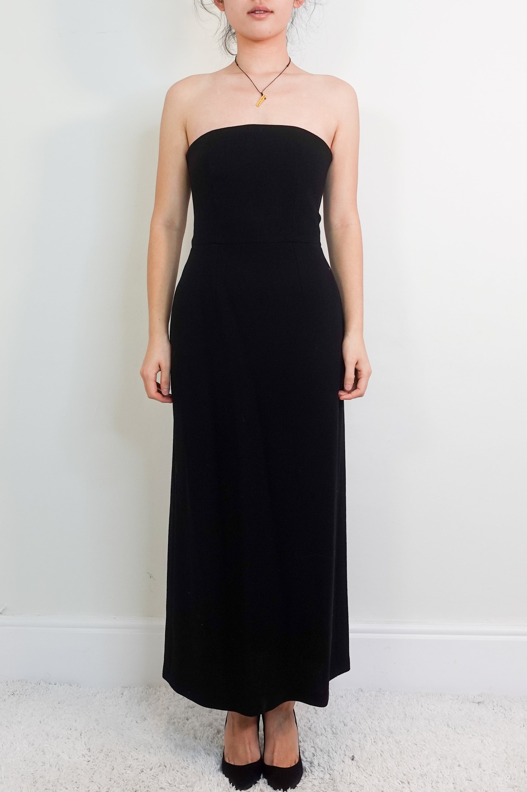 NEW Black strapless dress RRP £400