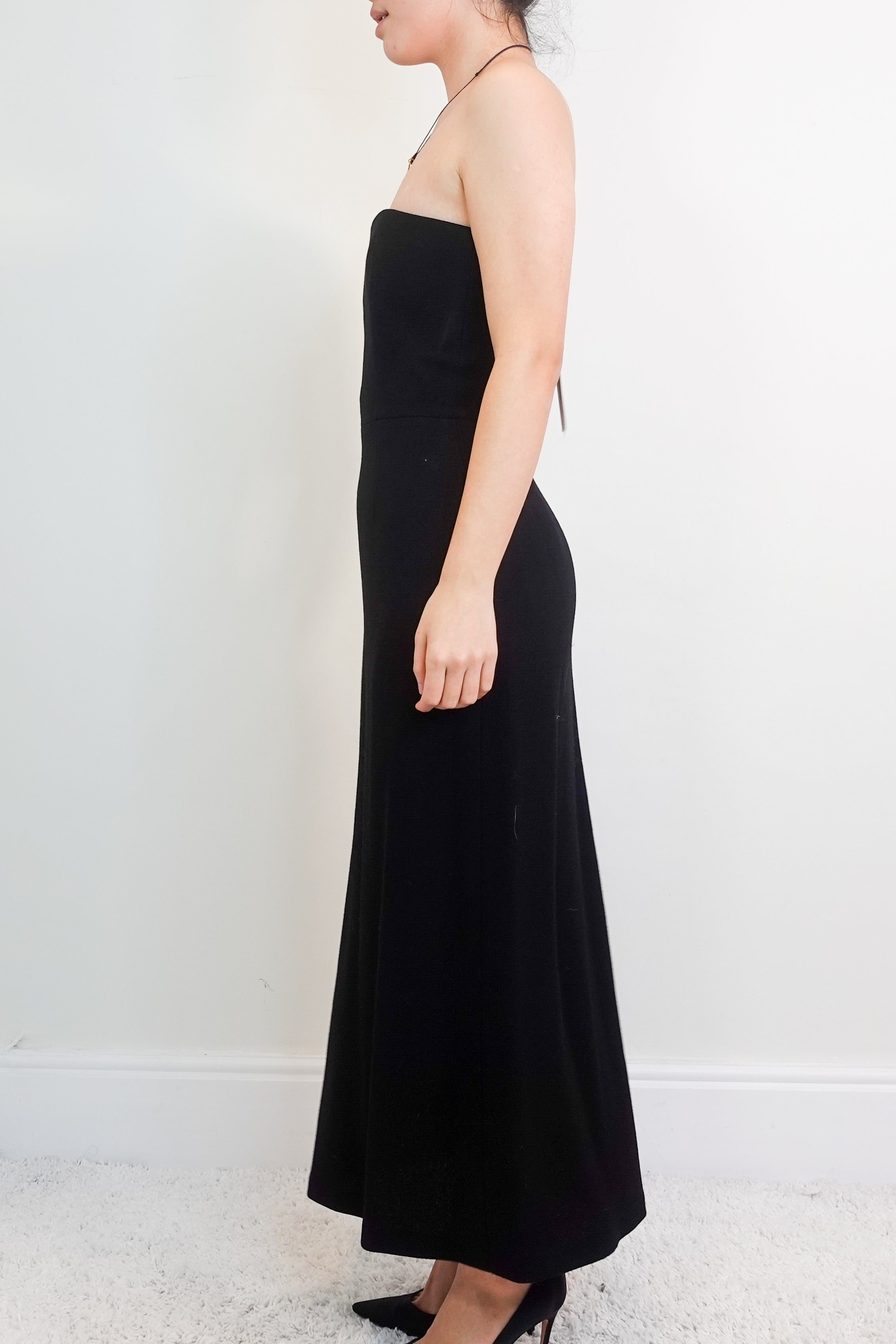 NEW Black strapless dress RRP £400