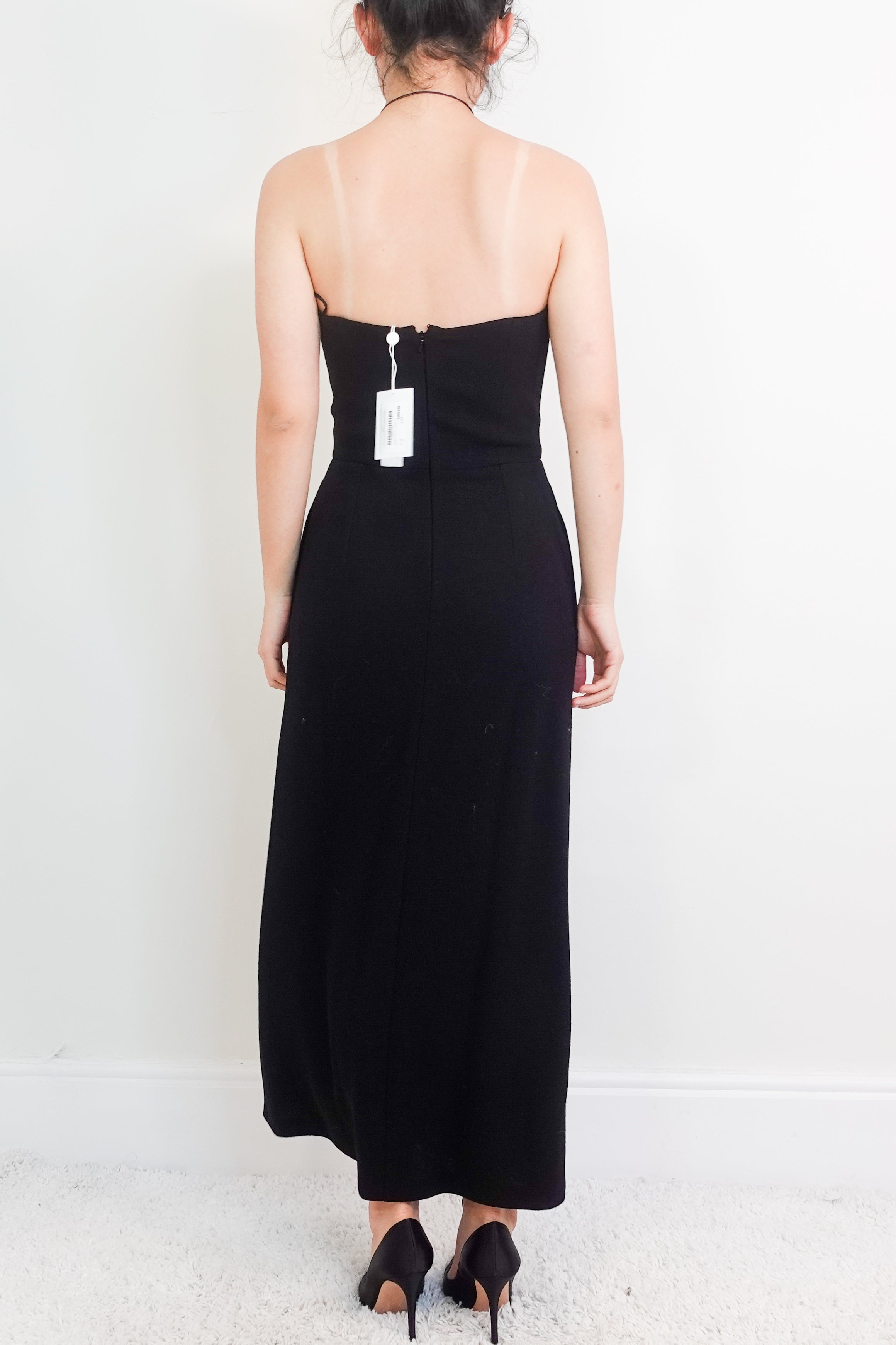 NEW Black strapless dress RRP £400