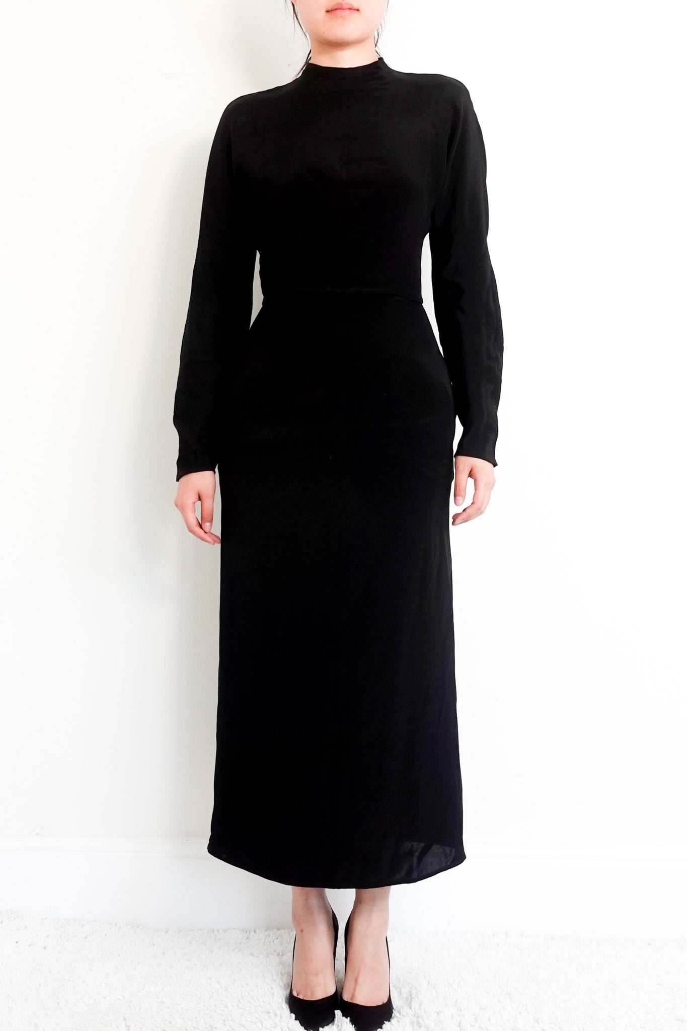 Black “Long Day” Maxi Dress RRP £250