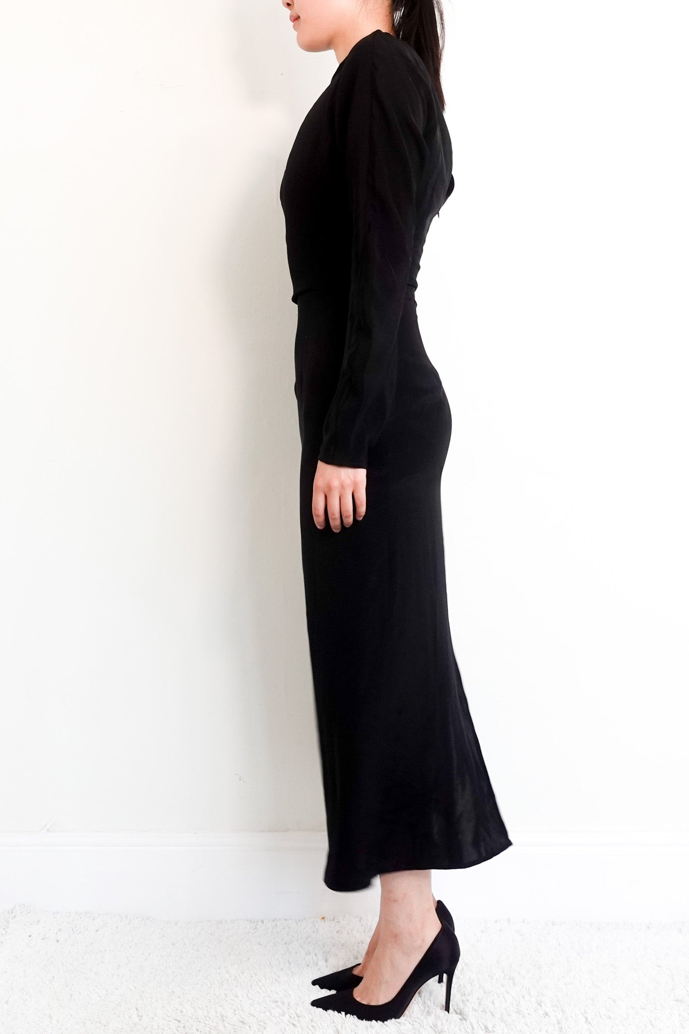Black “Long Day” Maxi Dress RRP £250