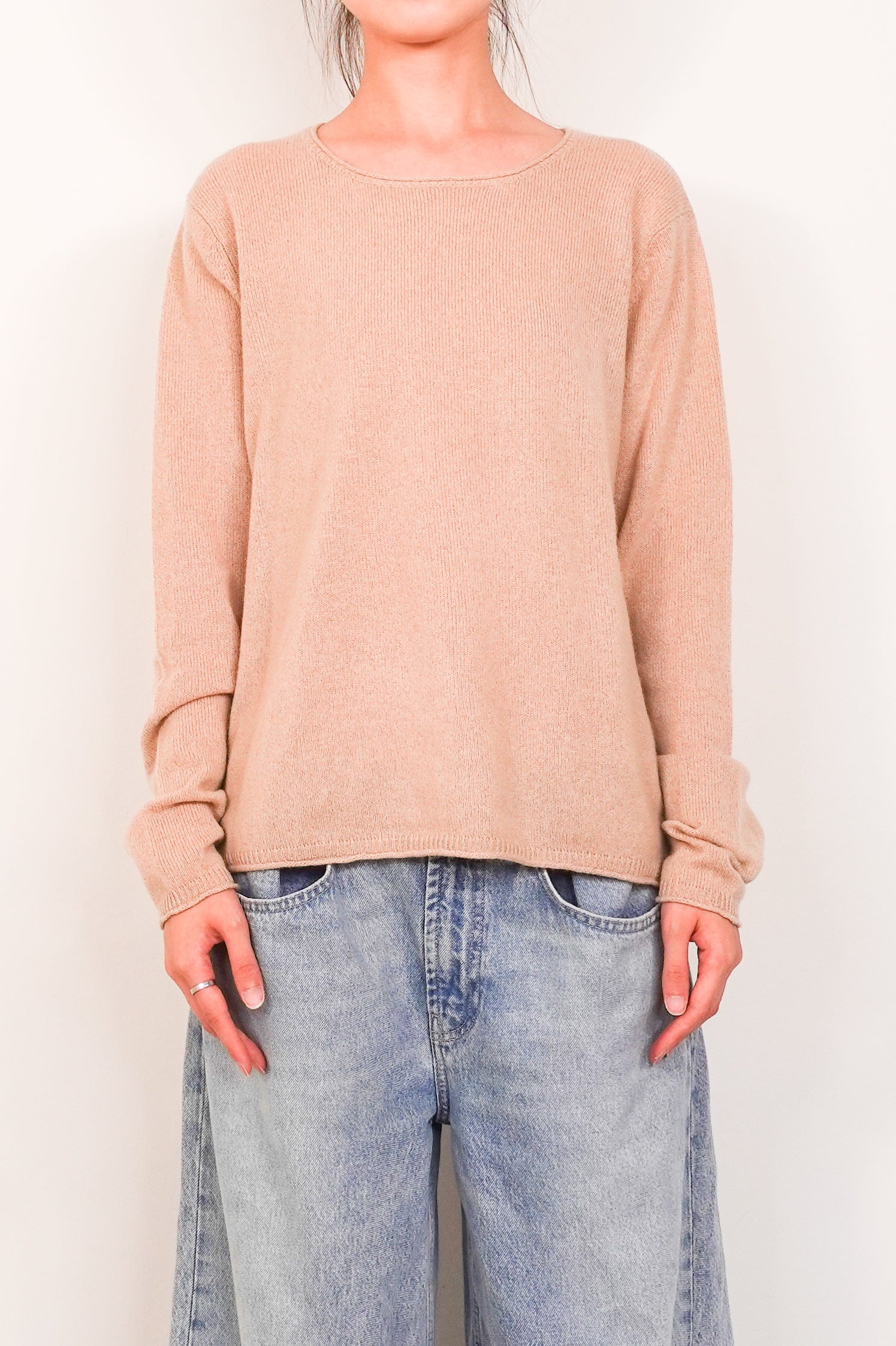 Crissie oat cashmere jumper RRP £225