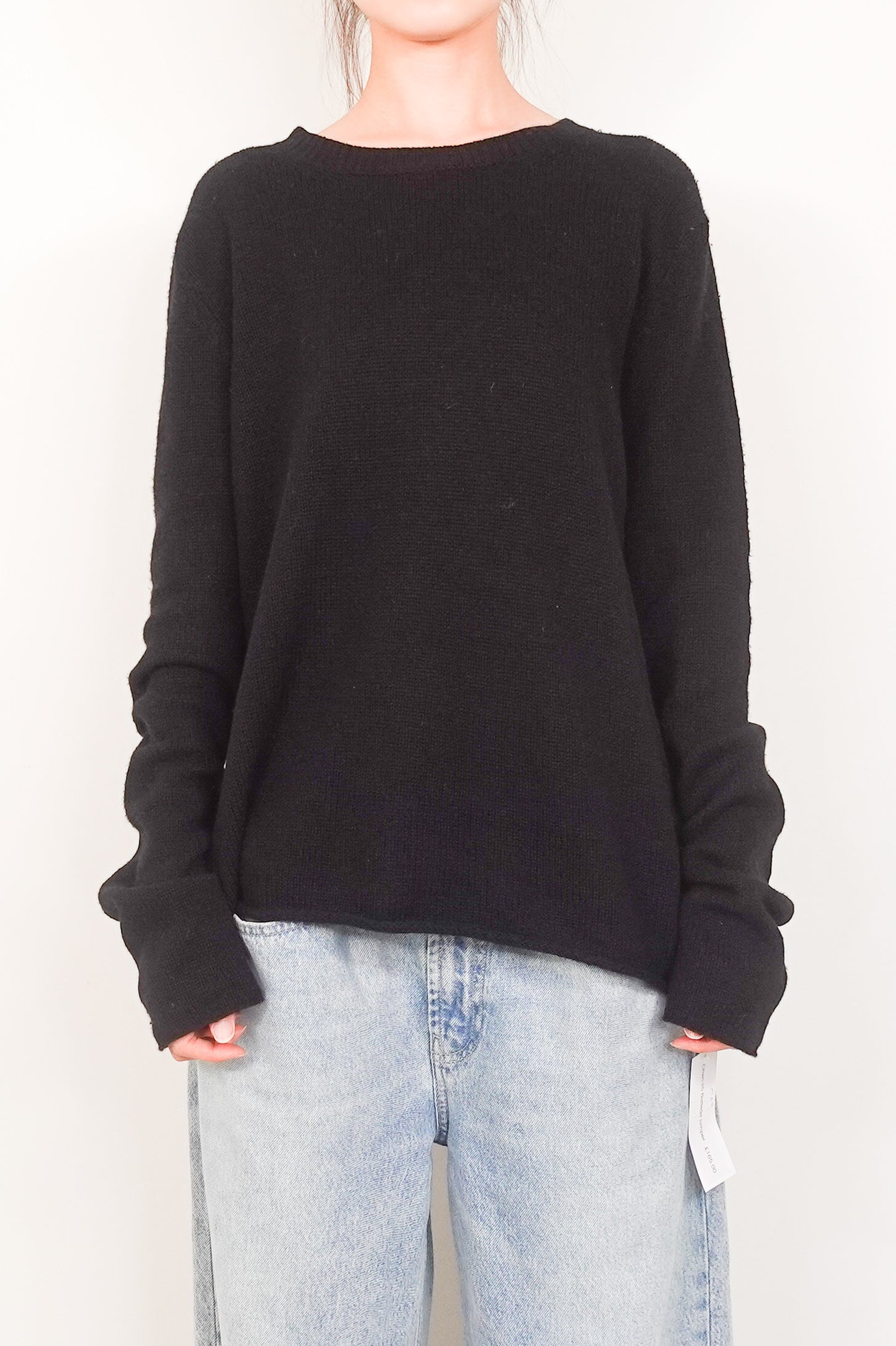 Black cashmere sweater RRP £350