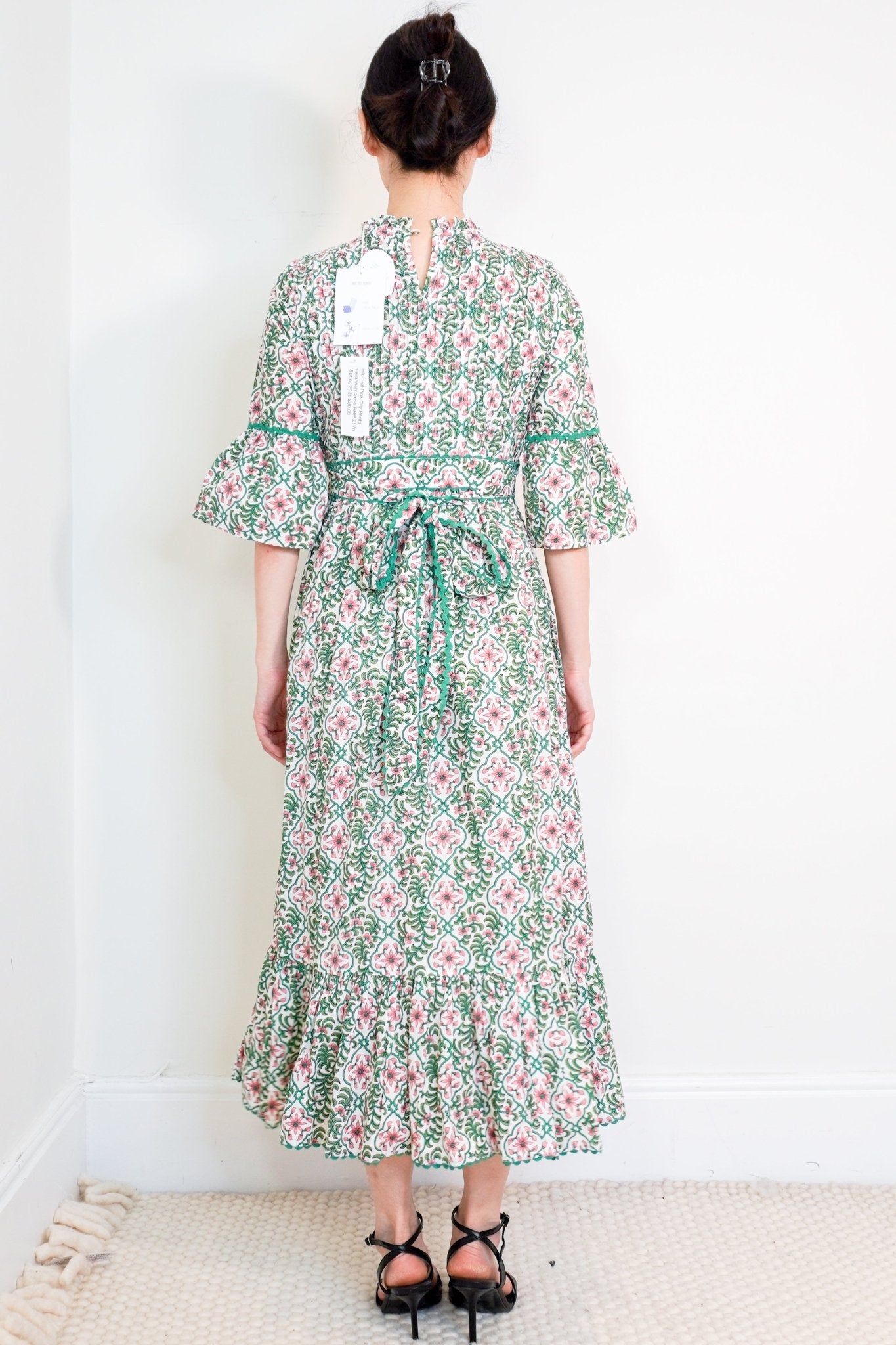 NEW Pink City Prints Green Savannah Dress RRP £170 | Authentic Preloved - Reloved Again