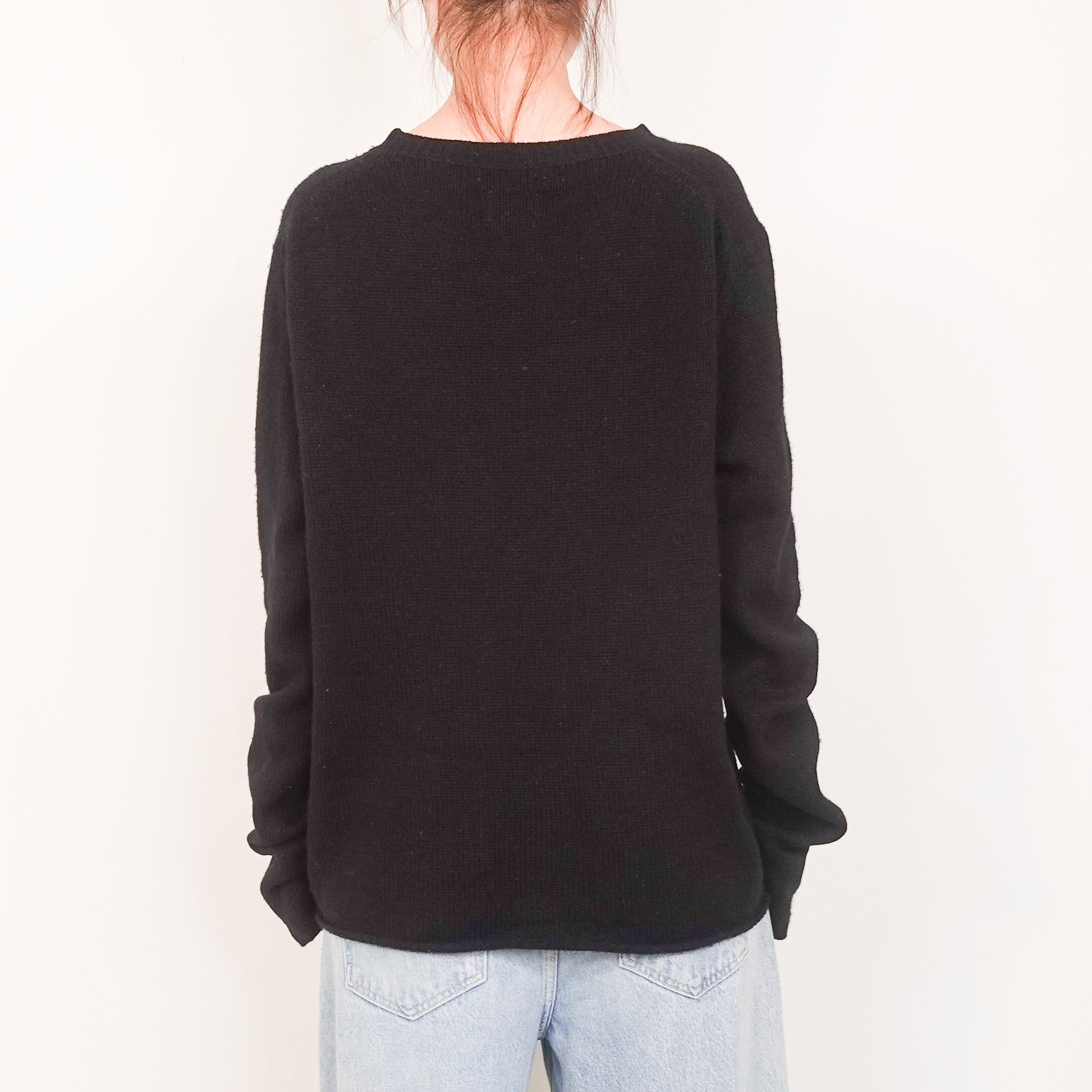 Black cashmere sweater RRP £350