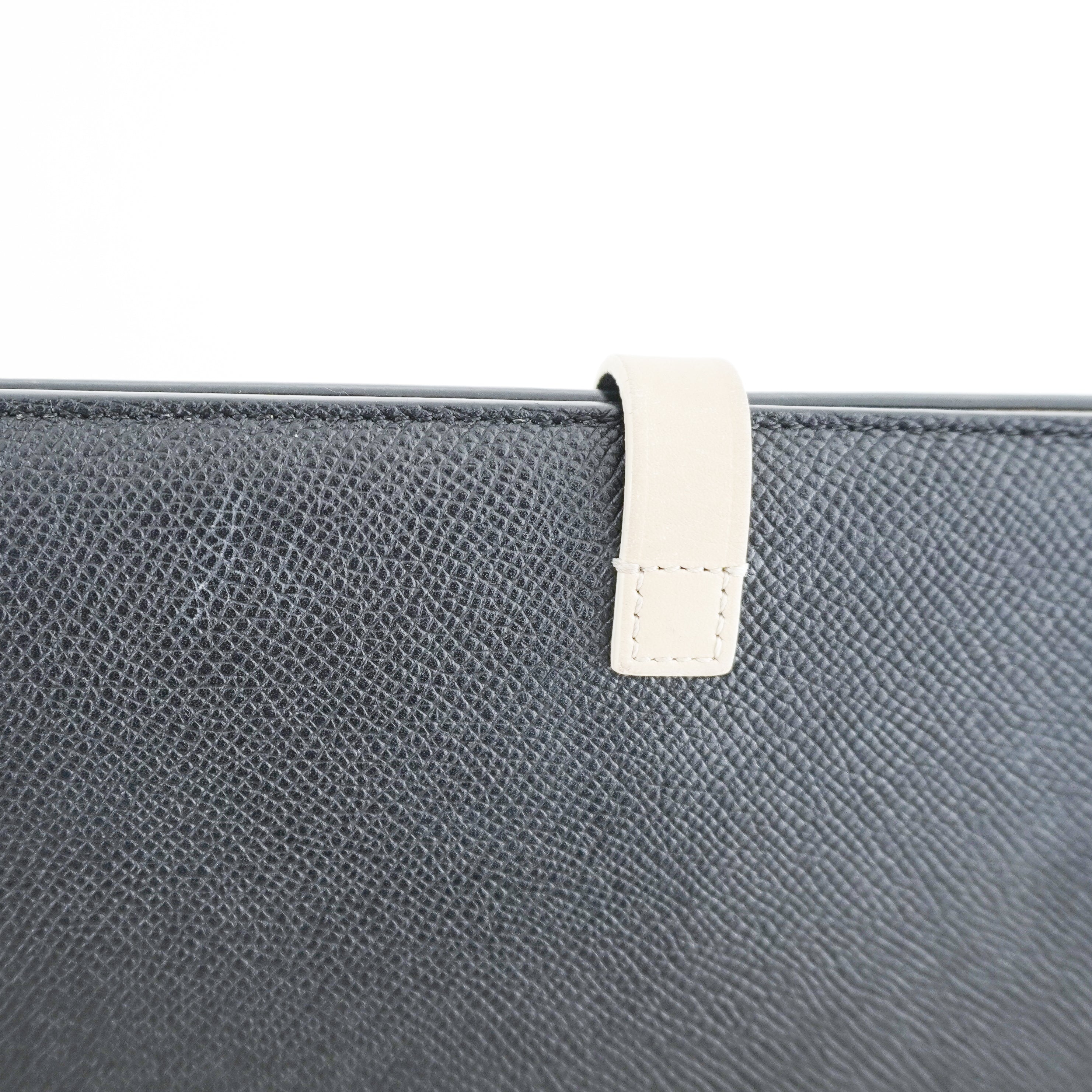 Celine Black and Beige Large Strap Wallet RRP £520 | Authentic Preloved