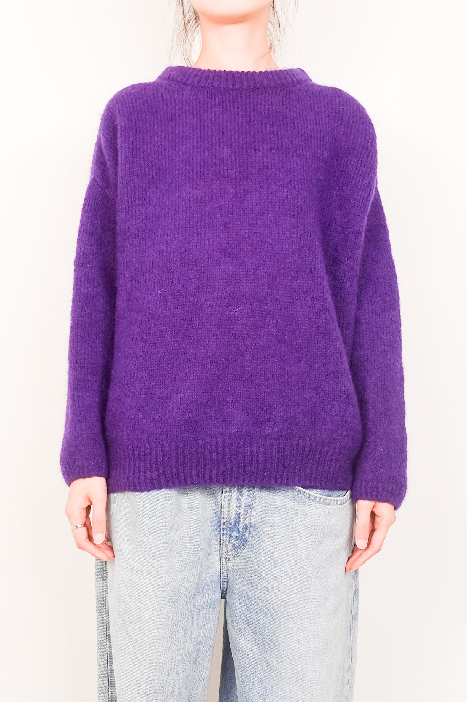 Purple knitted jumper RRP £200