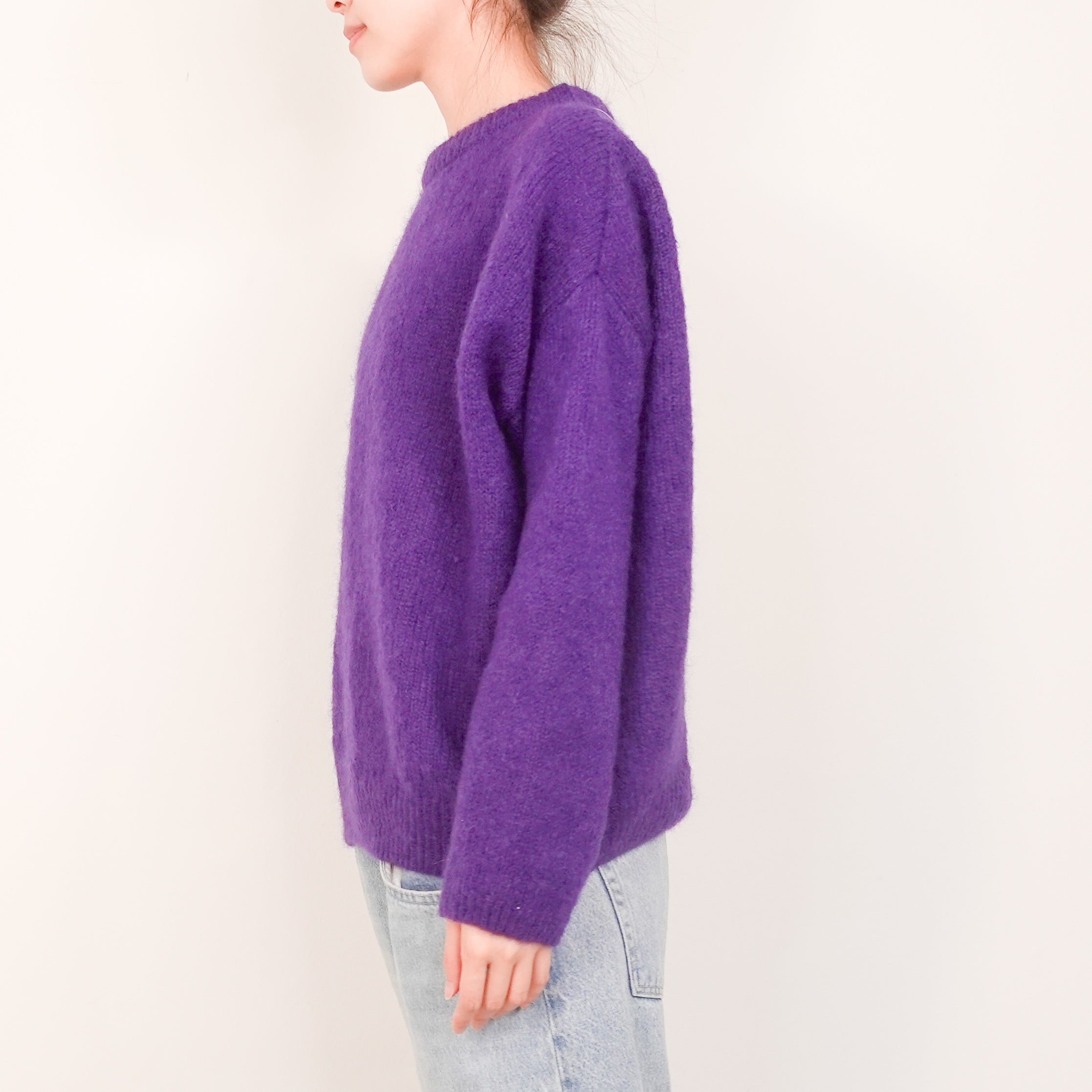 Purple knitted jumper RRP £200