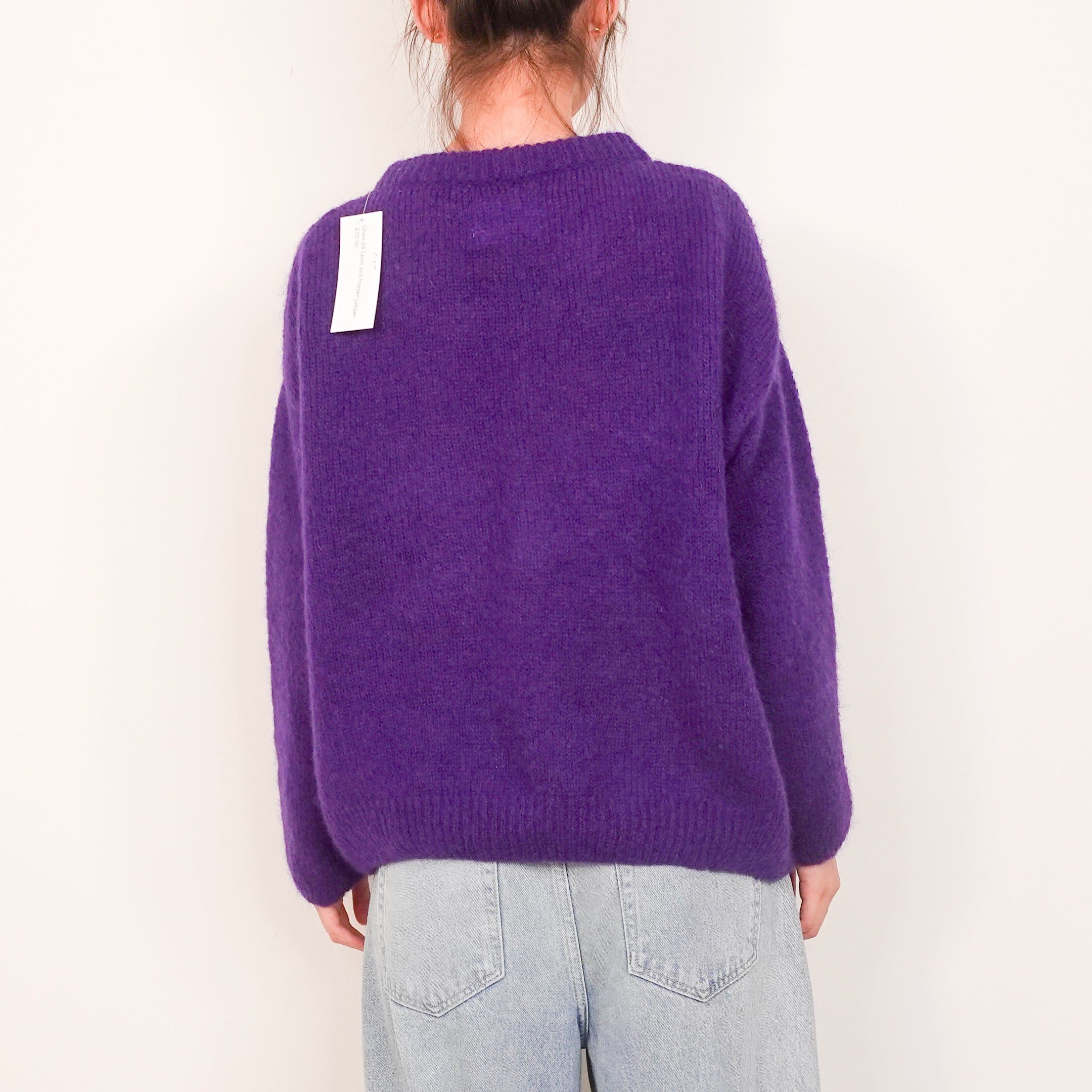 Purple knitted jumper RRP £200