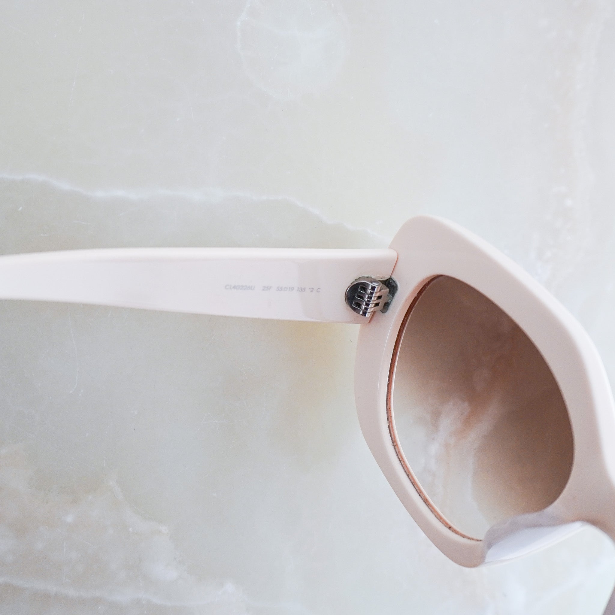 Celine White Oval Sunglasses RRP £400 | Authentic Preloved