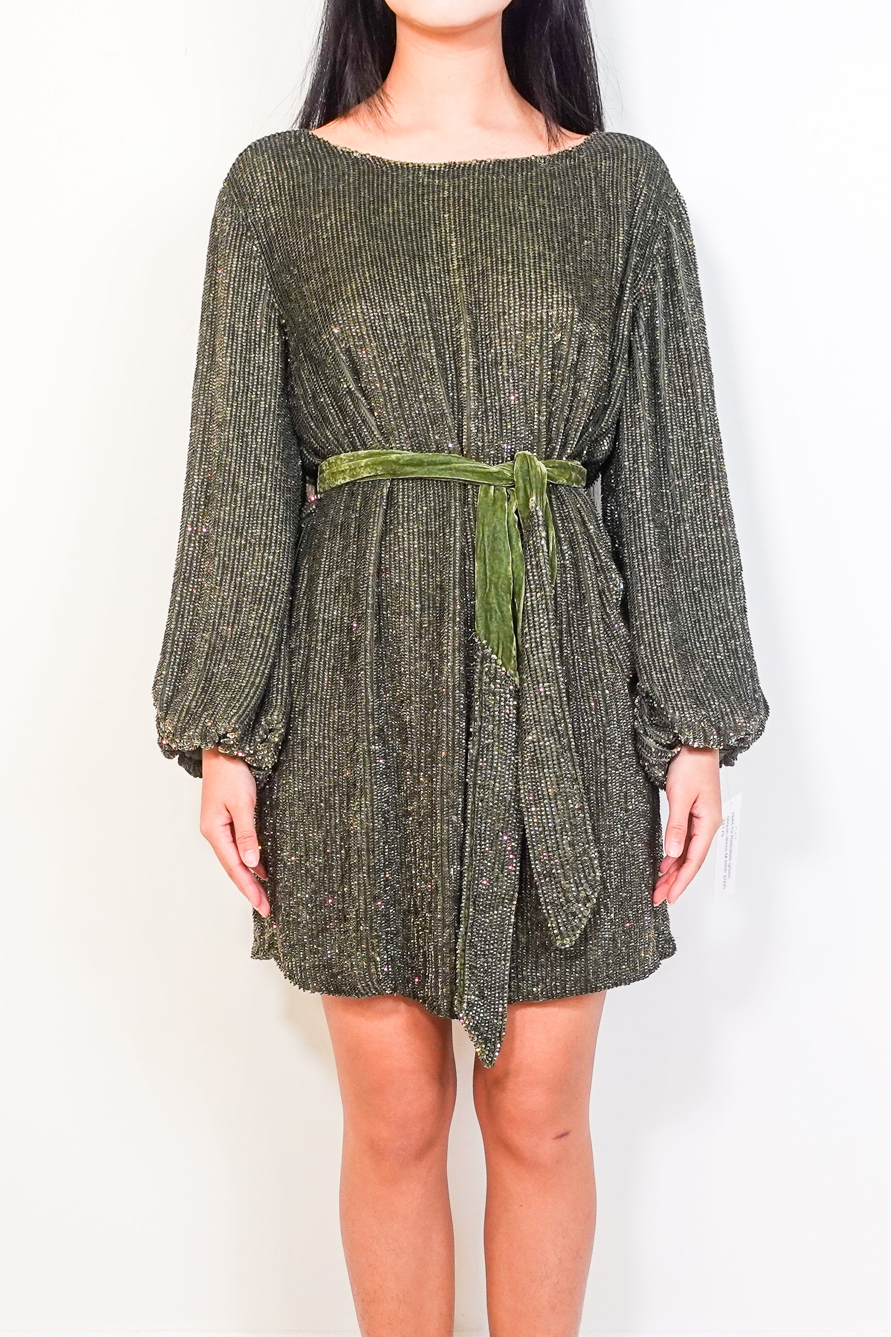 NEW Green Mini Sequin dress RRP £500