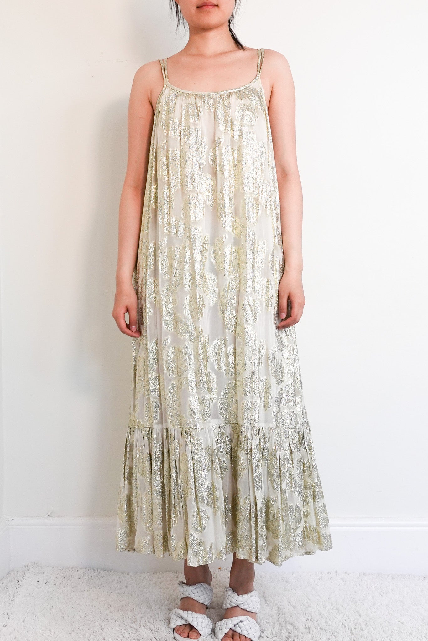 Gold Sparkly Maxi Dress RRP £160