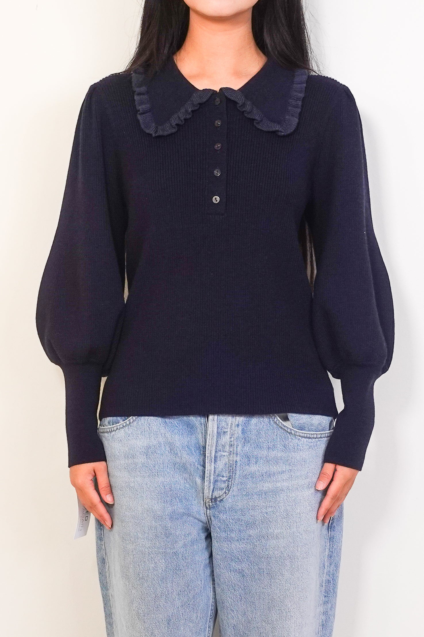 Wool navy Jumper RRP £170