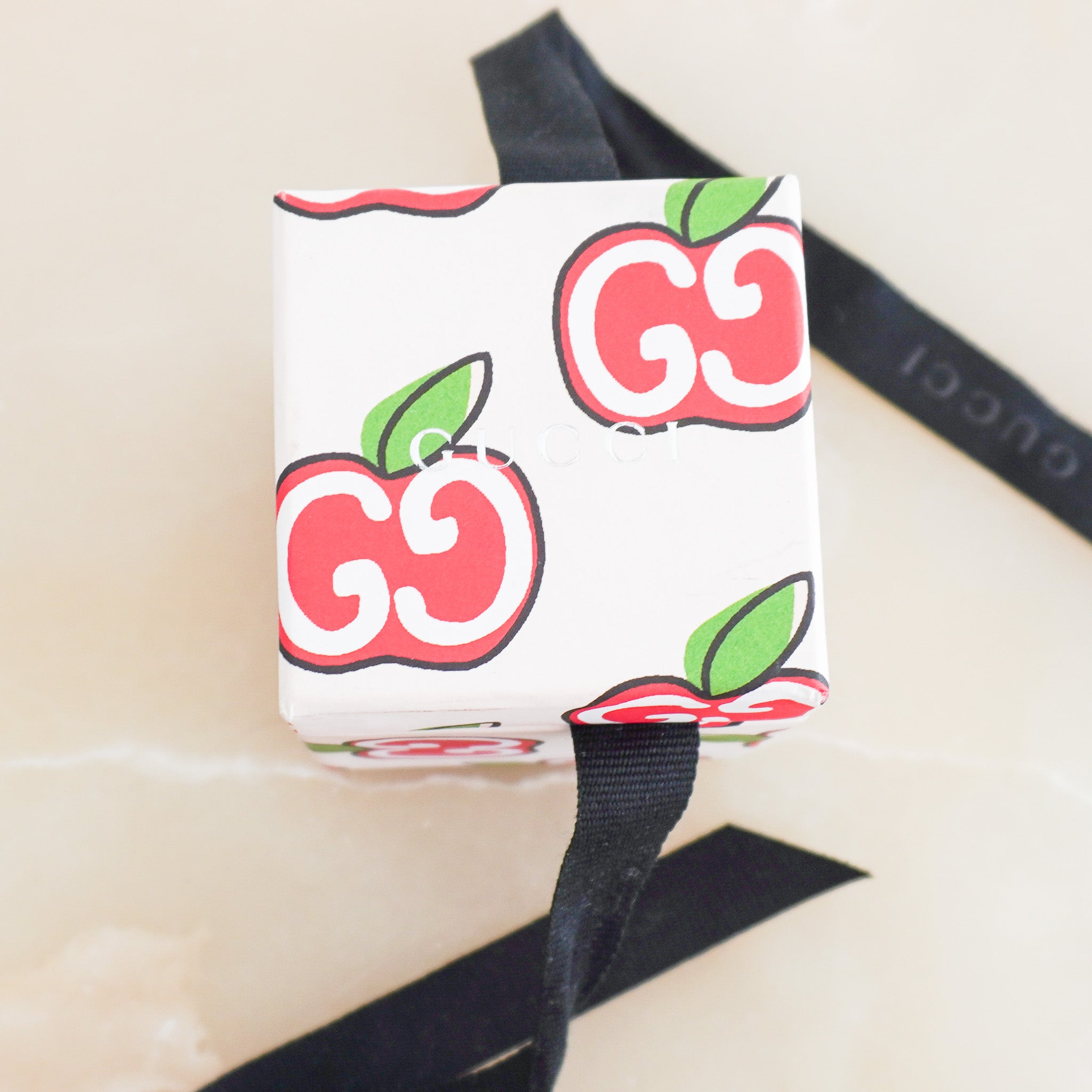 Gucci Apple Special Edition Brown Monogram Twilly RRP £180 | Authentic Preloved FINAL SALE