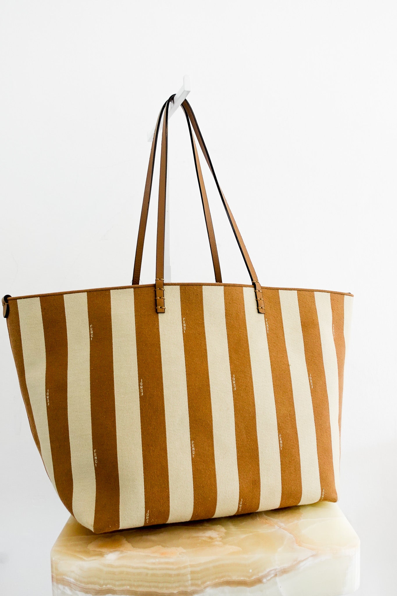 Fendi Large Roll Beige Reversible Totebag RRP £1400 | Authentic Preloved - Reloved Again