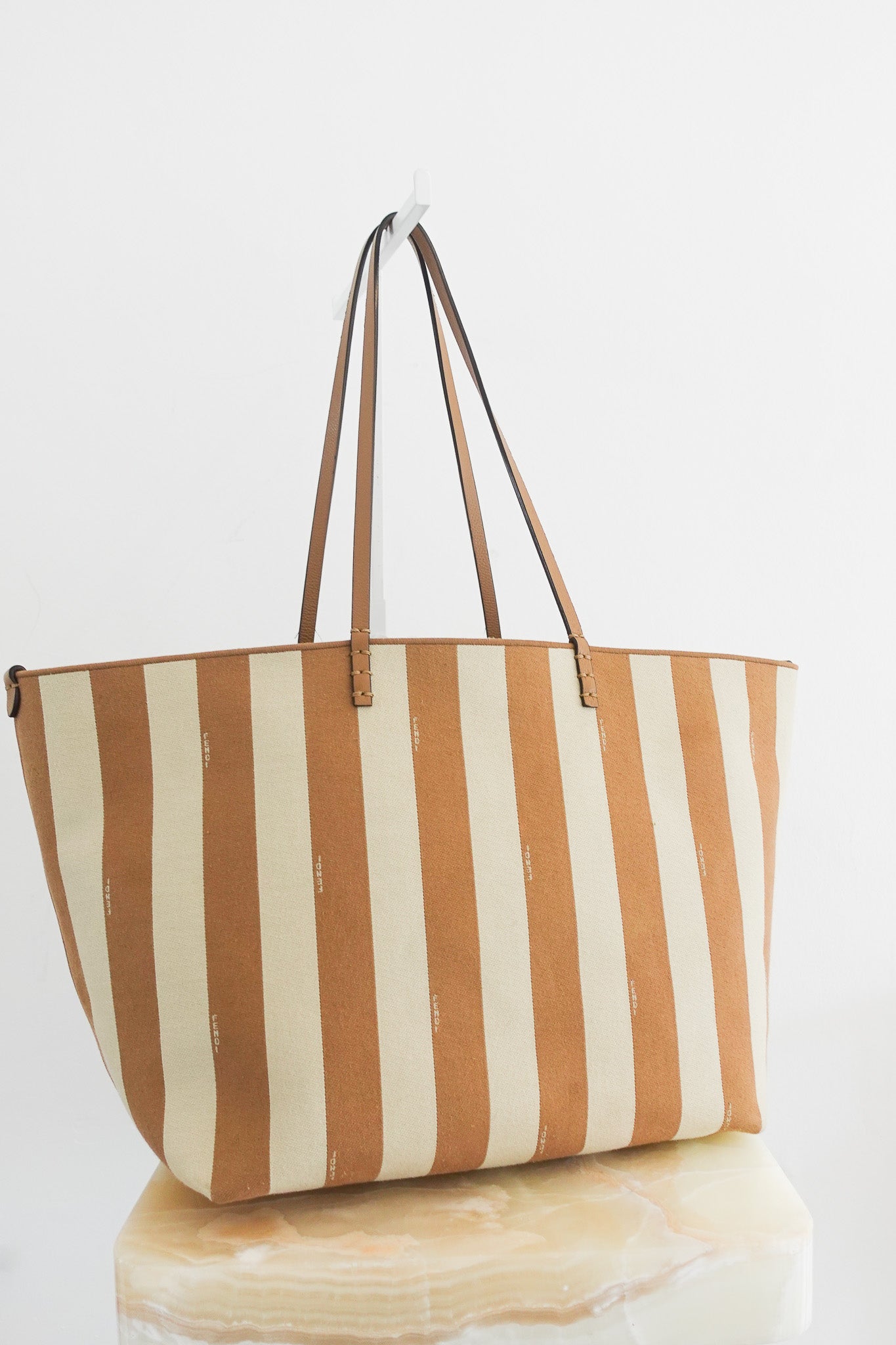 Fendi Large Roll Beige Reversible Totebag RRP £1400 | Authentic Preloved - Reloved Again