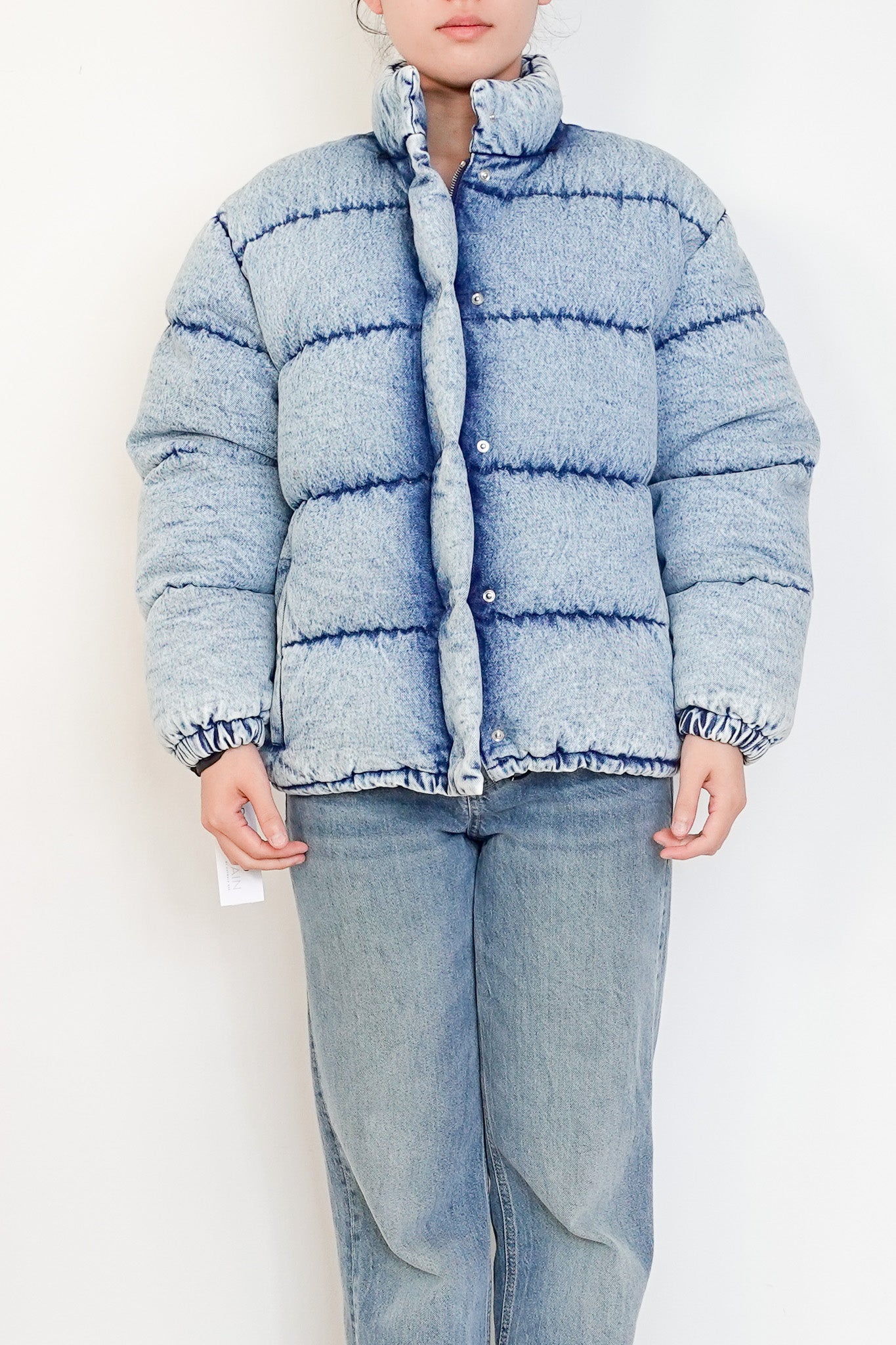NEW Miu Miu Blue Denim Premium Down Puffer Jacket RRP £3000 | Authentic Preloved