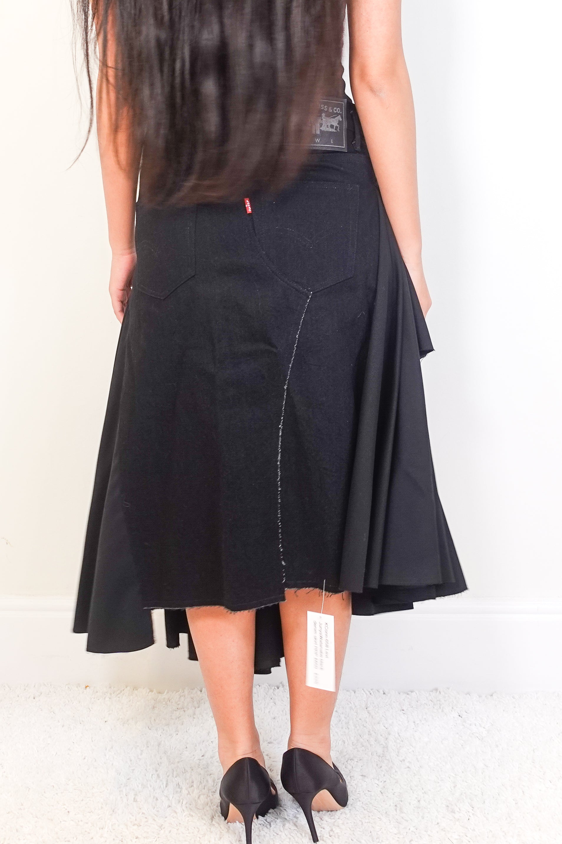 Black Denim Skirt RRP £650