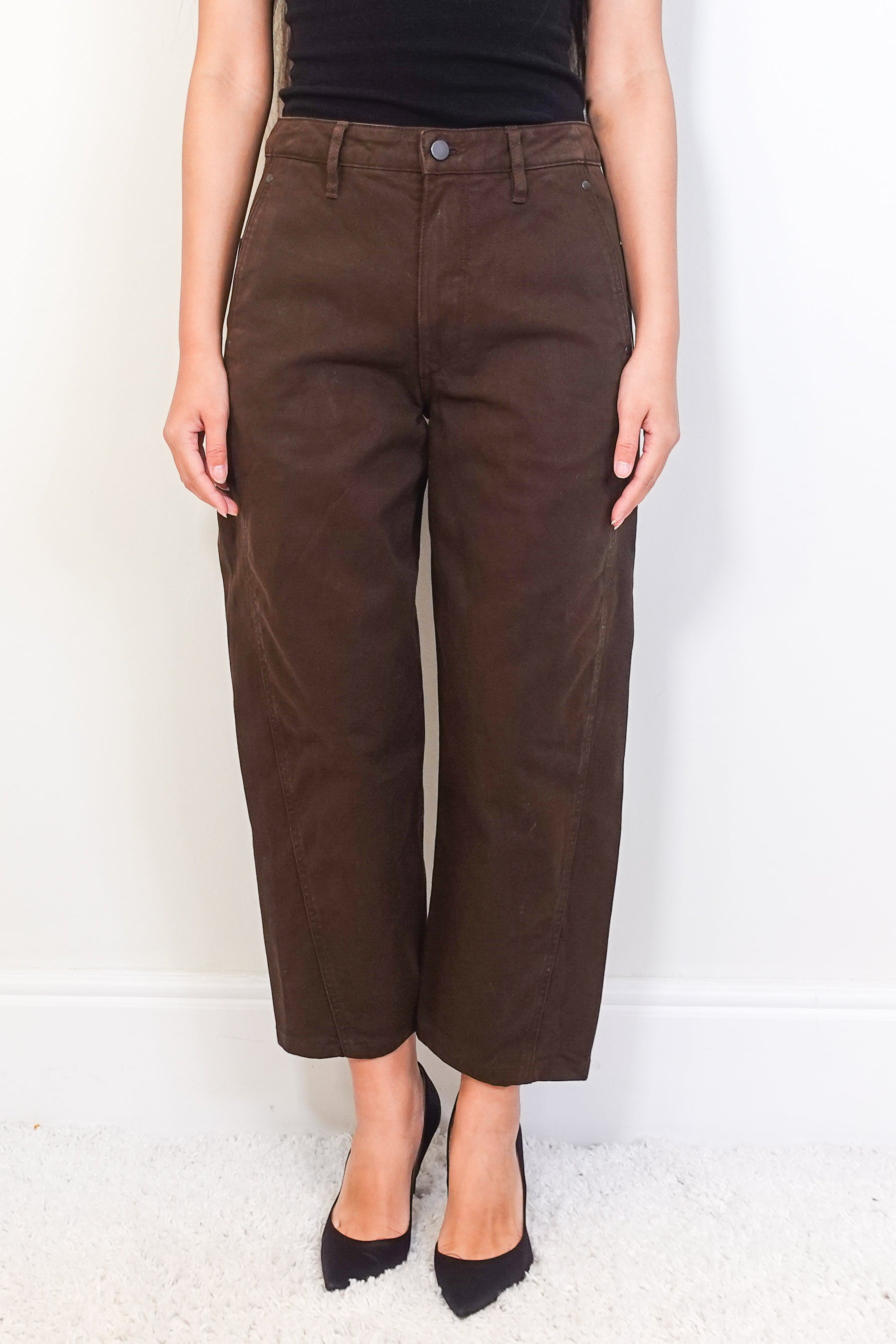 Brown Barrel-leg jeans RRP £450