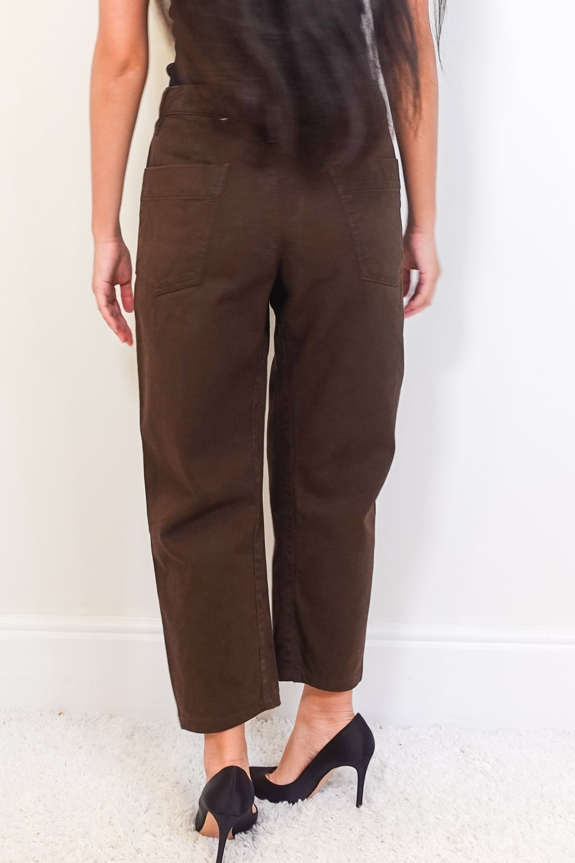 Brown Barrel-leg jeans RRP £450