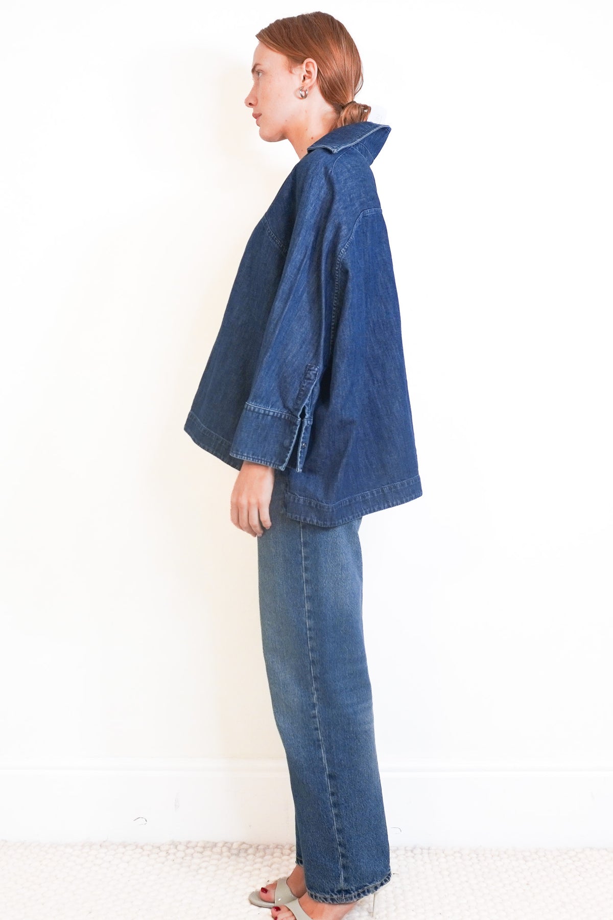 Valentino Garavani Denim Dark Blue Blouse (RRP £1200) | Authentic Preloved