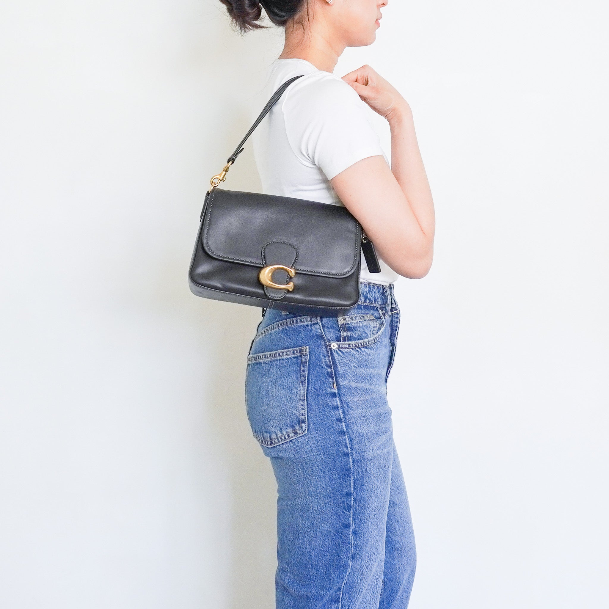 Coach Tabby 26 Soft Leather Crossbody in Black RRP £475 | Authentic Preloved - Reloved Again