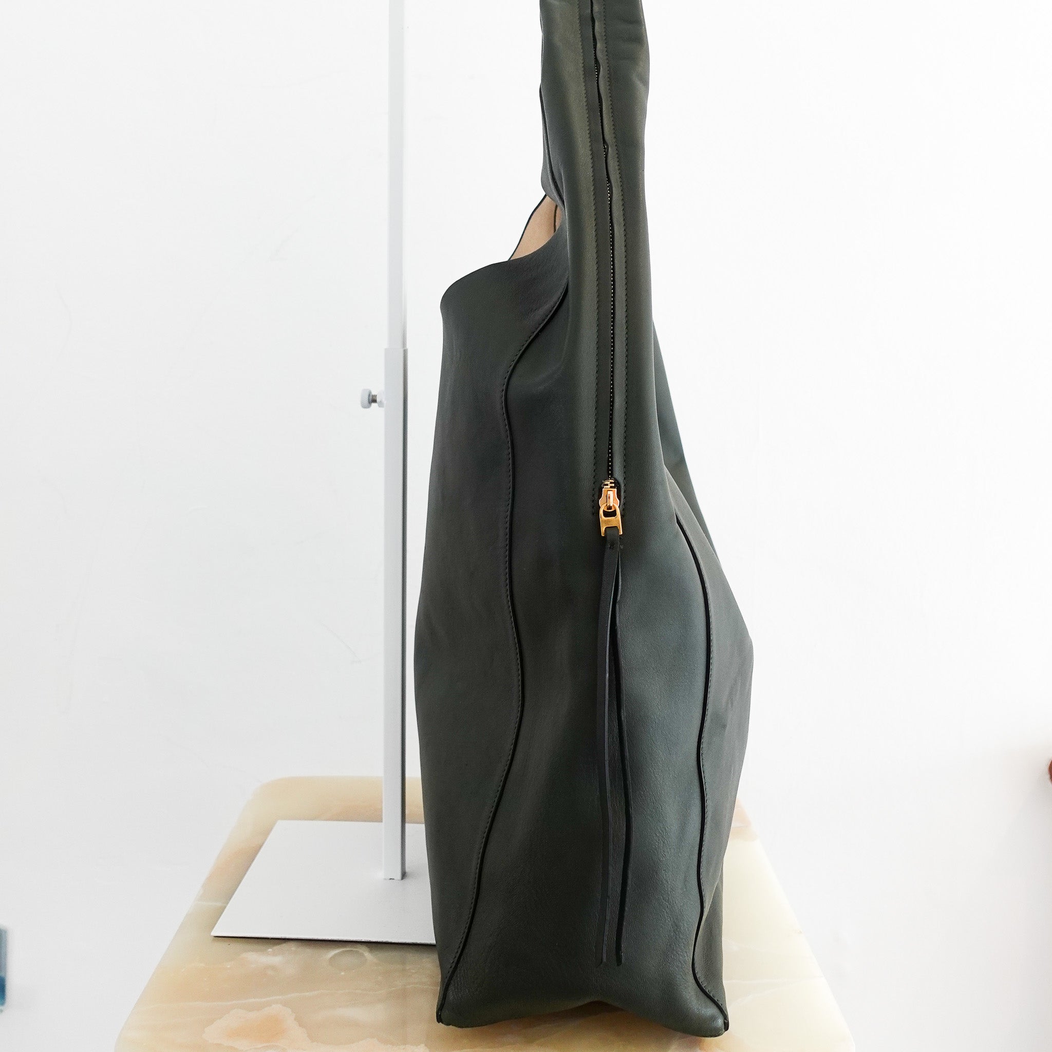 Celine 16 Soft Line Tote in Green | Athentic Preloved - Reloved Again