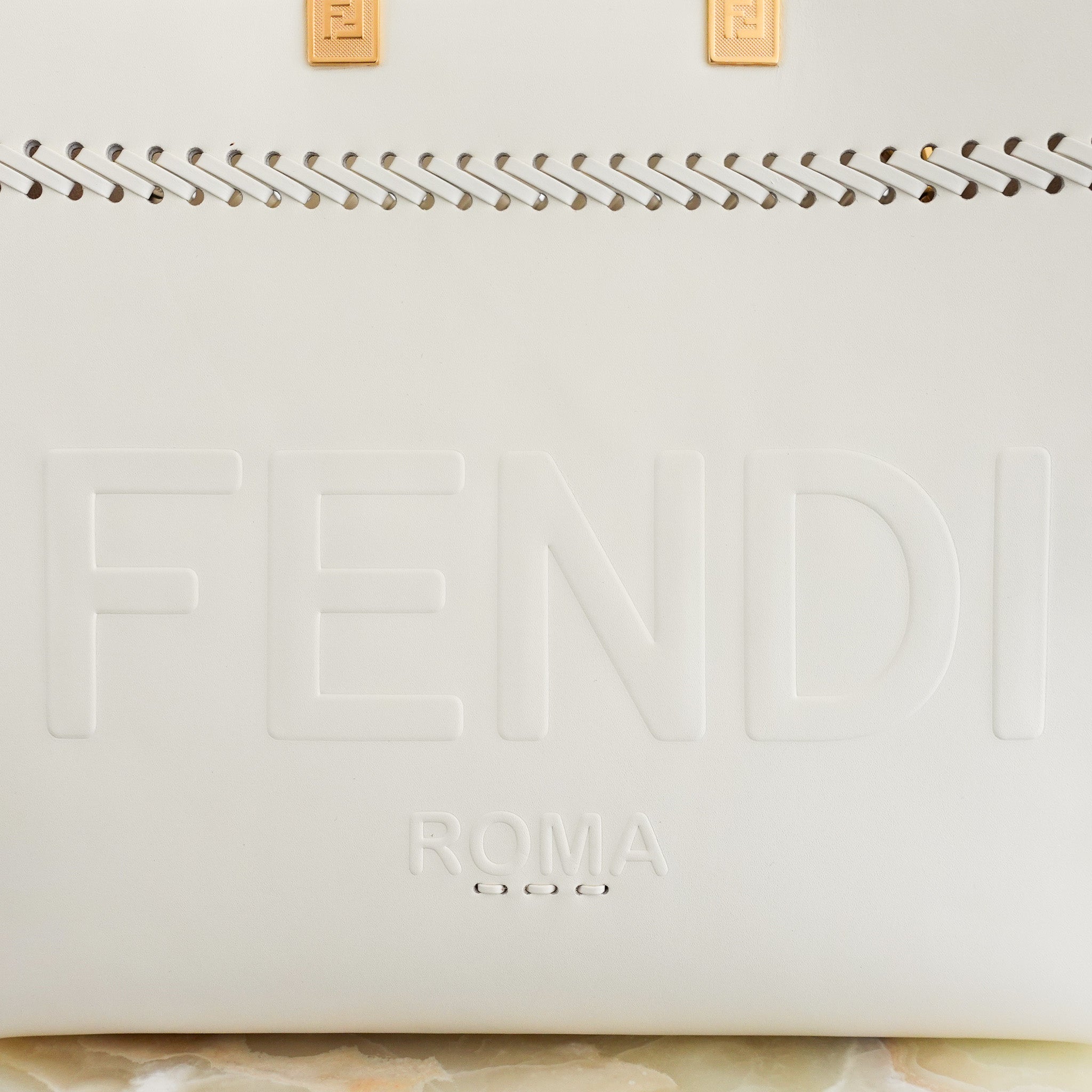 NEW Fendi Sunshine Medium White Tote Bag RRP £2250 | Authentic Preloved - Reloved Again