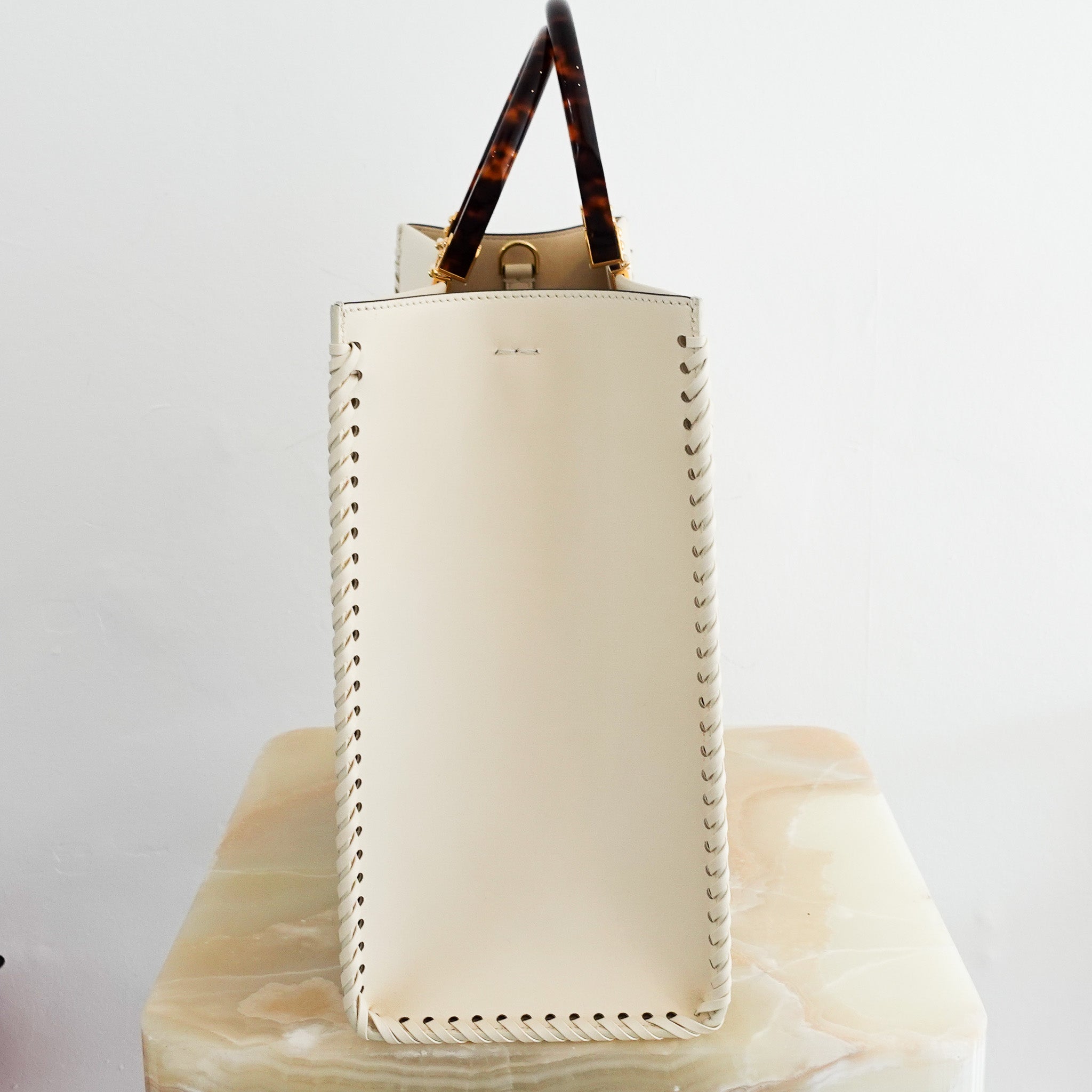 NEW Fendi Sunshine Medium White Tote Bag RRP £2250 | Authentic Preloved - Reloved Again