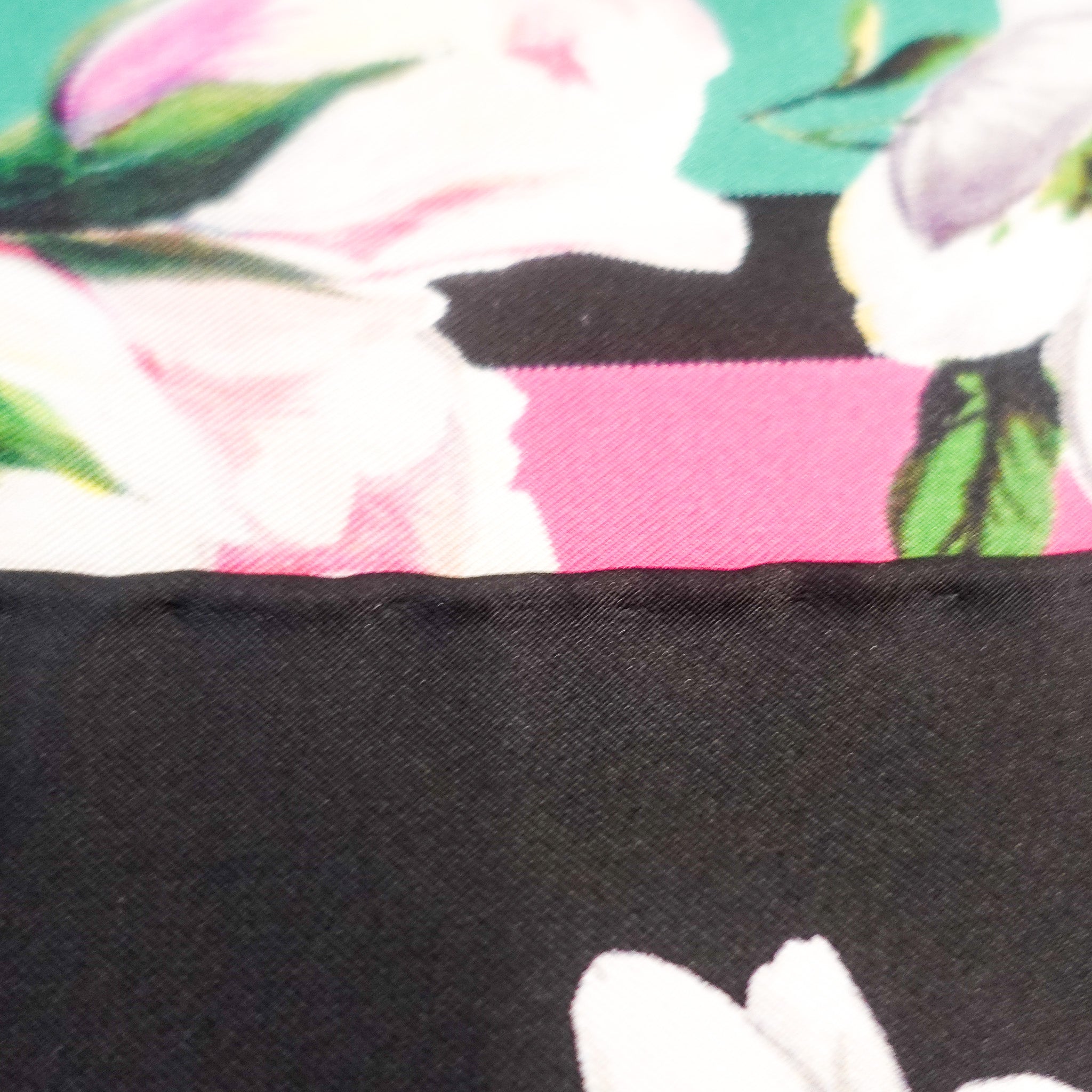 NEW Silk cat and roses scarf RRP £330