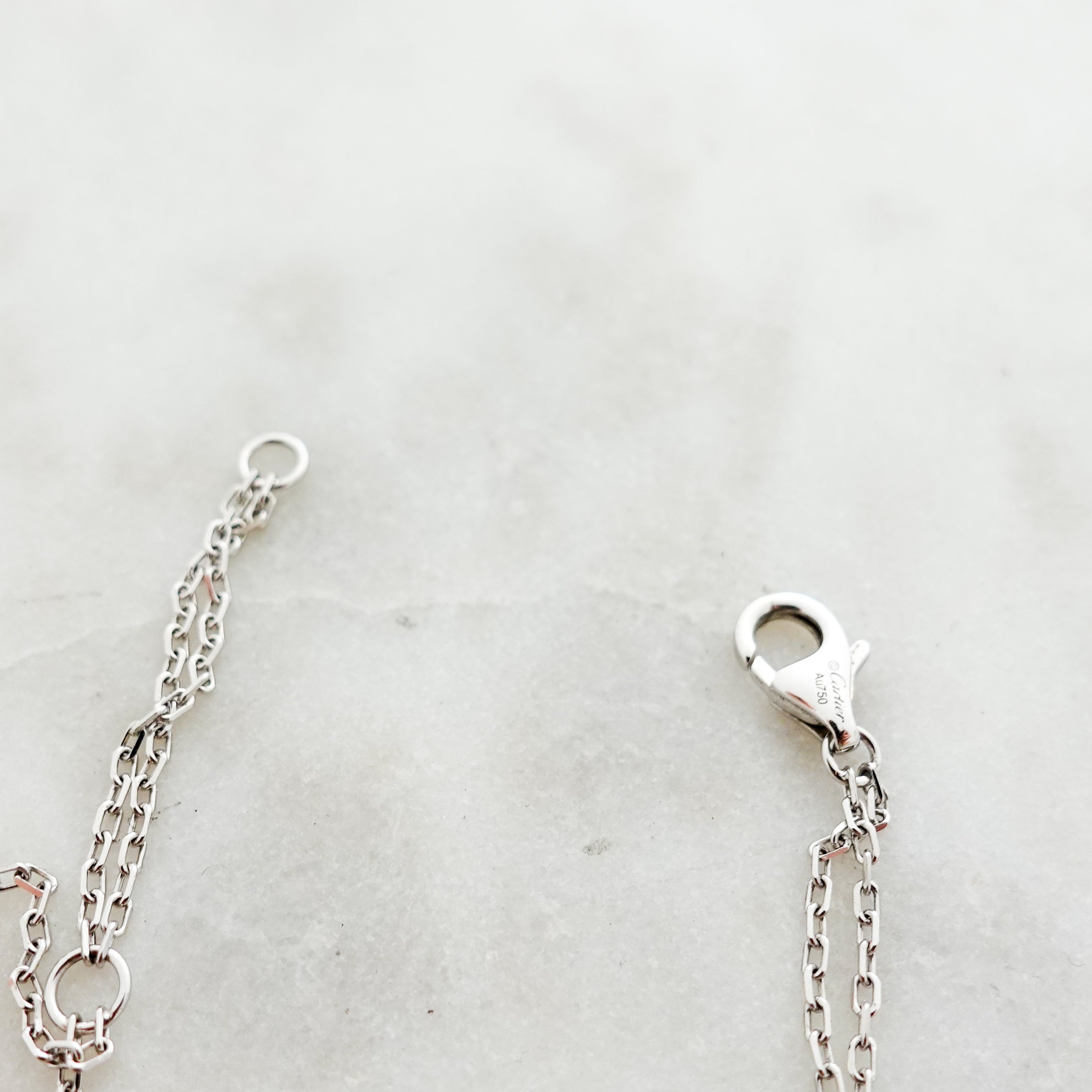 Cartier White Gold Love and Diamond necklace  RRP £2.6k | Authentic Preloved