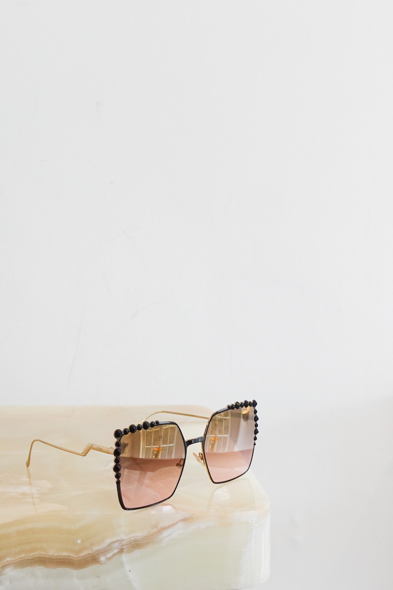 Fendi black Stud embellished Sunglasses | Authentic Preloved - Reloved Again