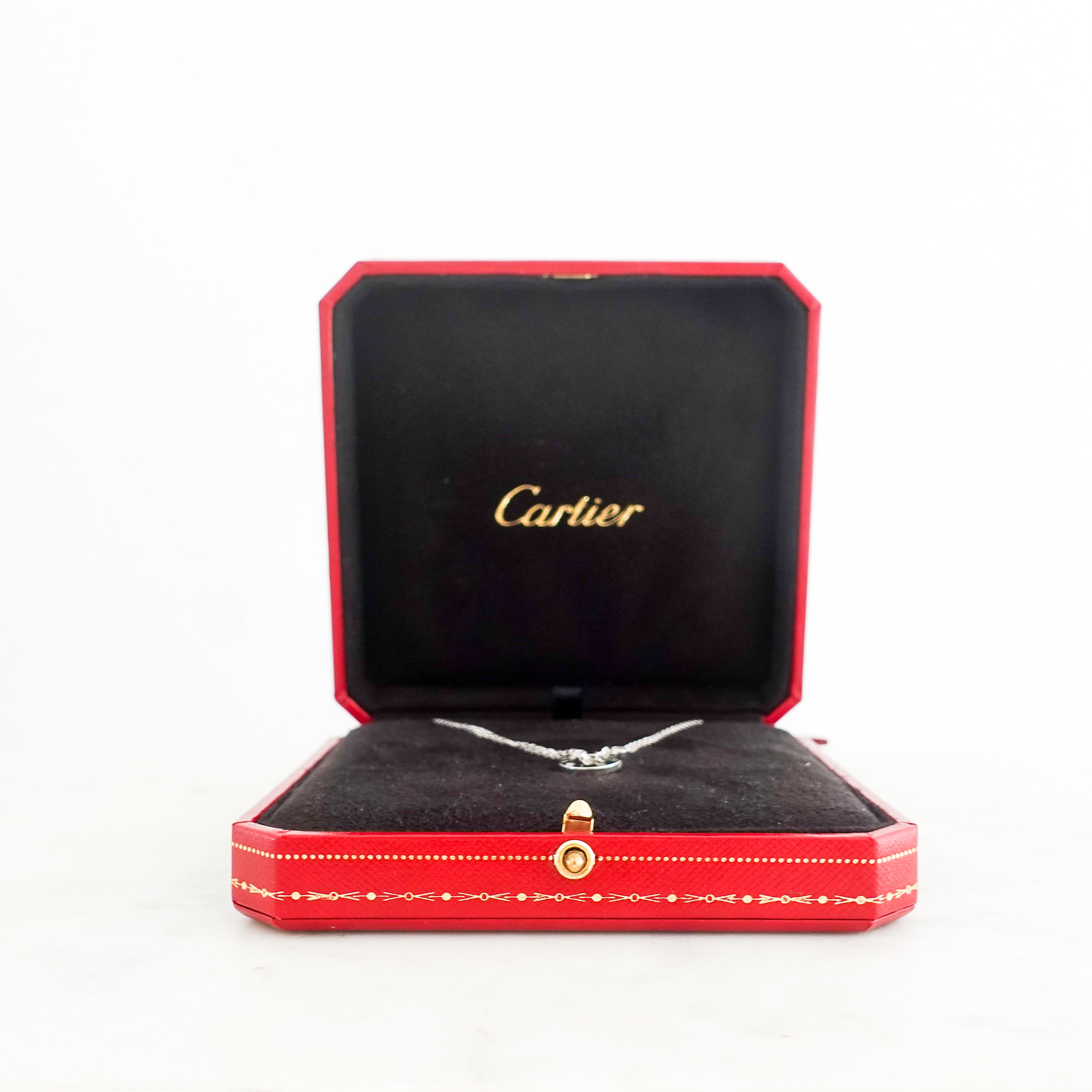 Cartier White Gold Love and Diamond necklace  RRP £2.6k | Authentic Preloved