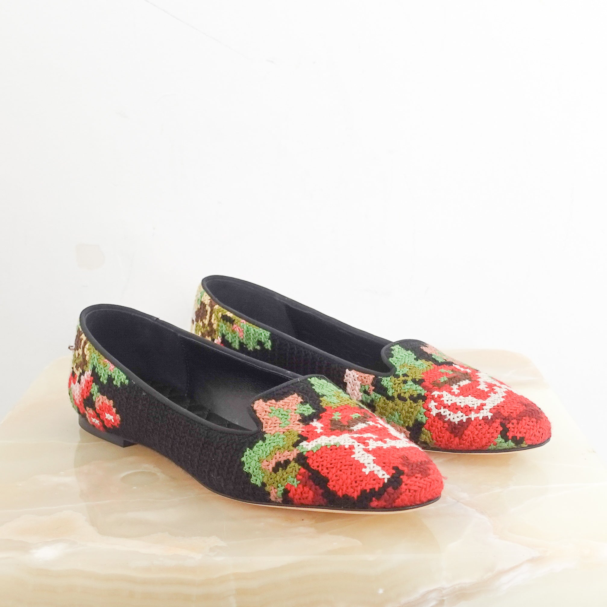 Tapestry ballerina flats RRP £325