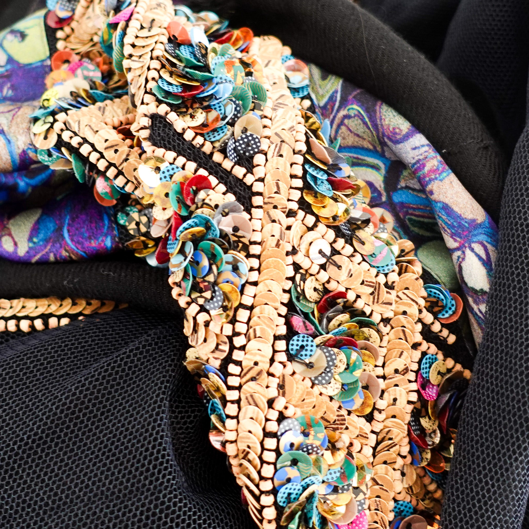 NEW Dries Van Noten Embellished Scarf RRP £400| Authentic Preloved