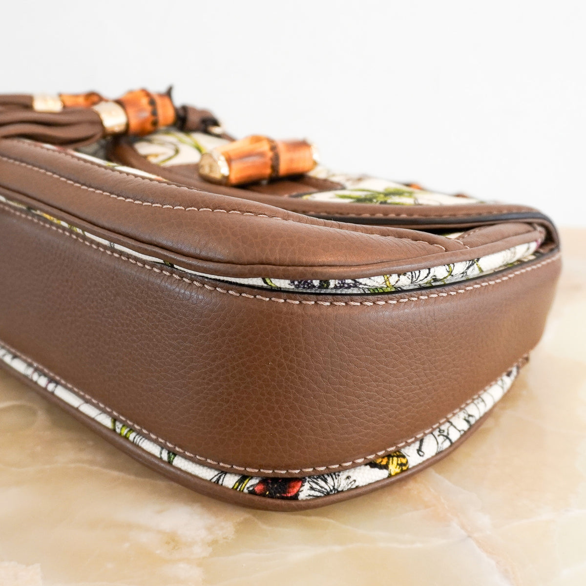 Gucci Flora Bamboo Top Handle Bag | Authentic Preloved - Reloved Again