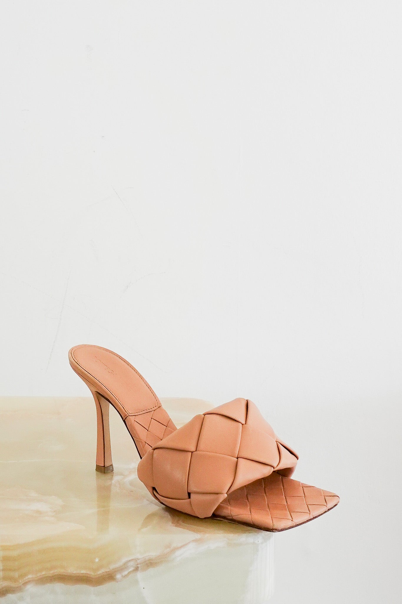 Bottega Veneta Lido Mules in Beige RRP £1100 | Authentic Preloved - Reloved Again