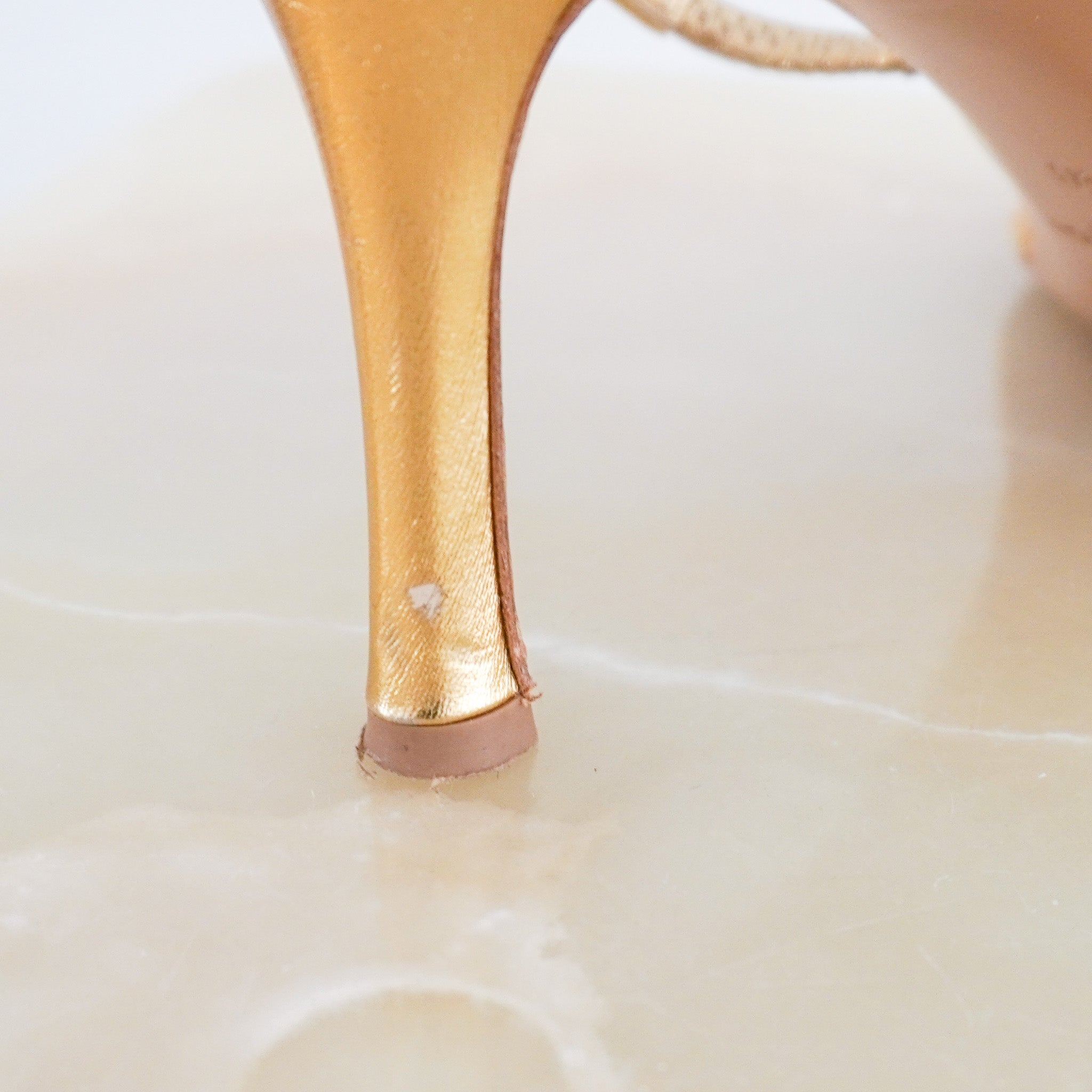 Le Monde de Beryl Gold Metallic High Heel | Authentic Preloved FINAL SALE - Reloved Again